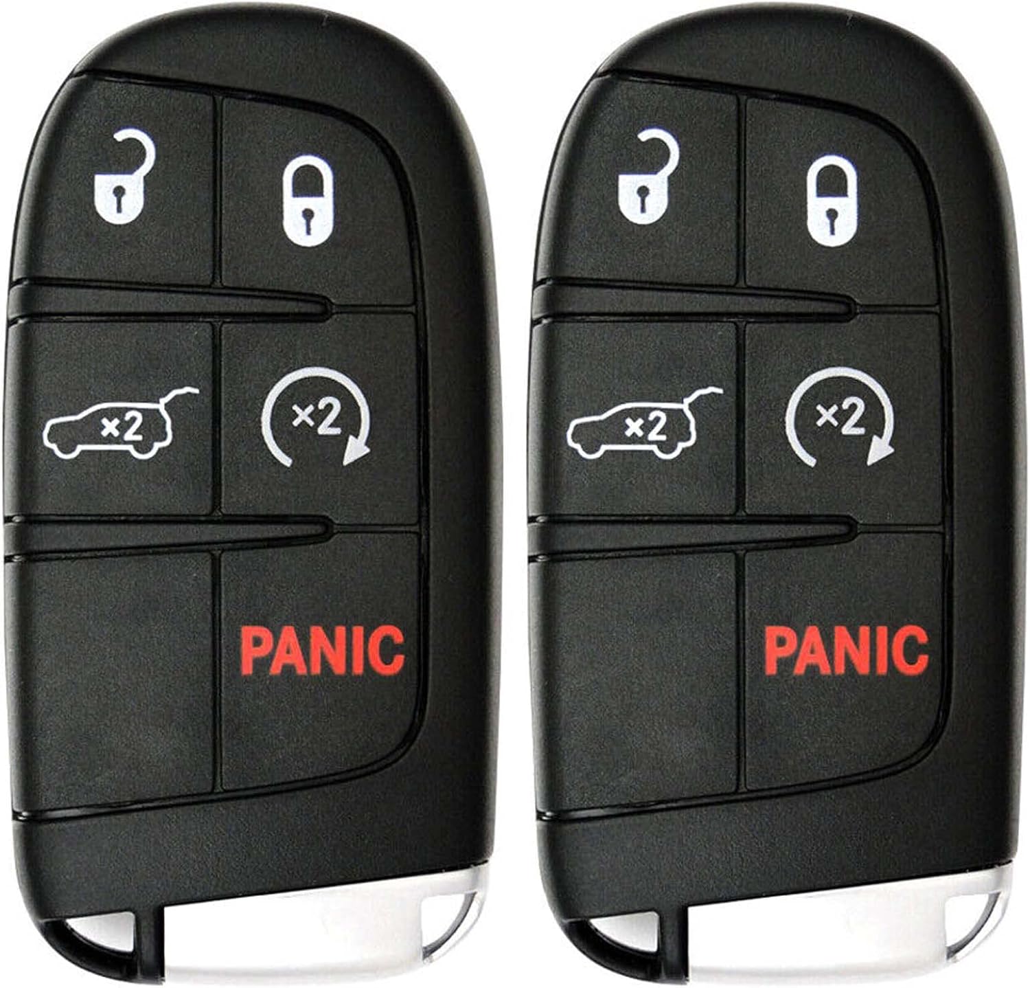 Lot 2X New Replacement Proximity Remote Key Fob Compatible with & Fit for 2017-2021 Jeep Compass Only