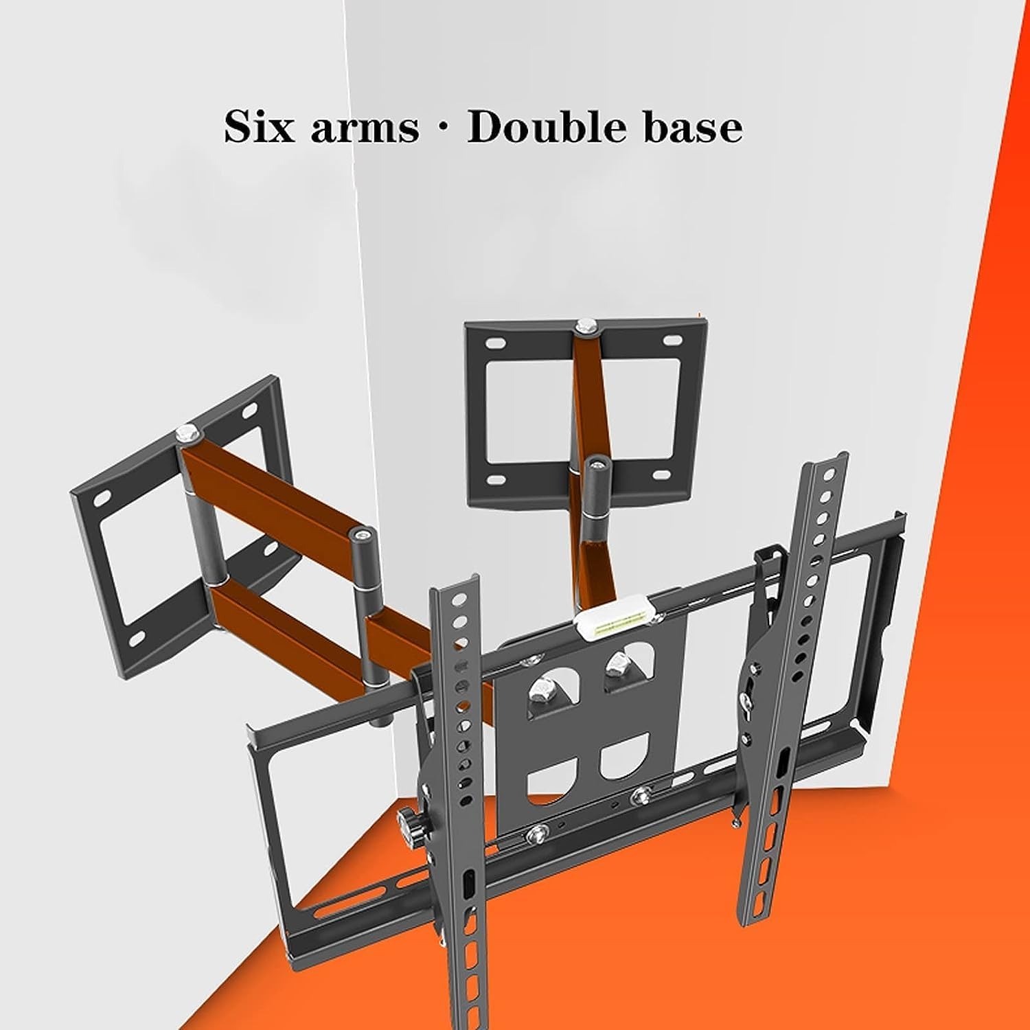 TV Wall Bracket, TV Wall Mount, TV Mount Stand Six-arm Corner Full Motion Wall Mount Extension Swivel Tilt