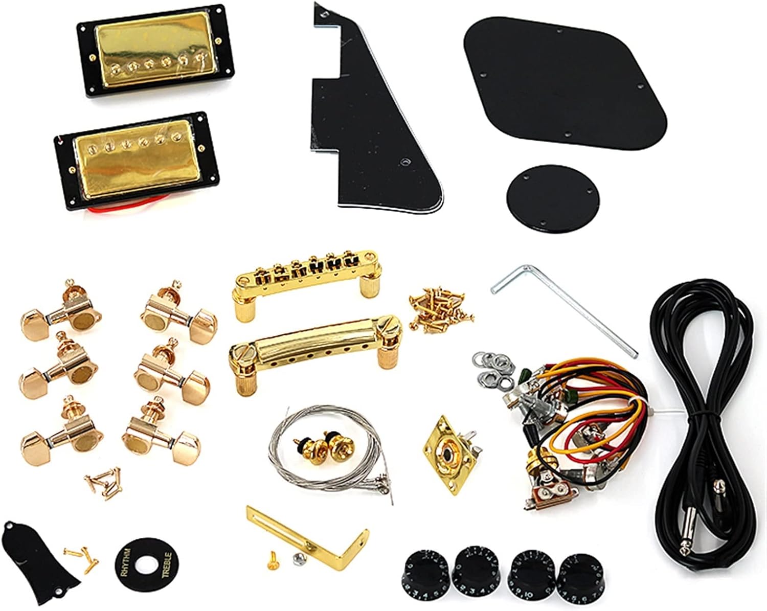 Electric Guitar Kit Flower Ash Willow Red Pear Production Material Accessories Veneer Peach Core Solid Wood Body DIY Guitar Kit (Color : 2)