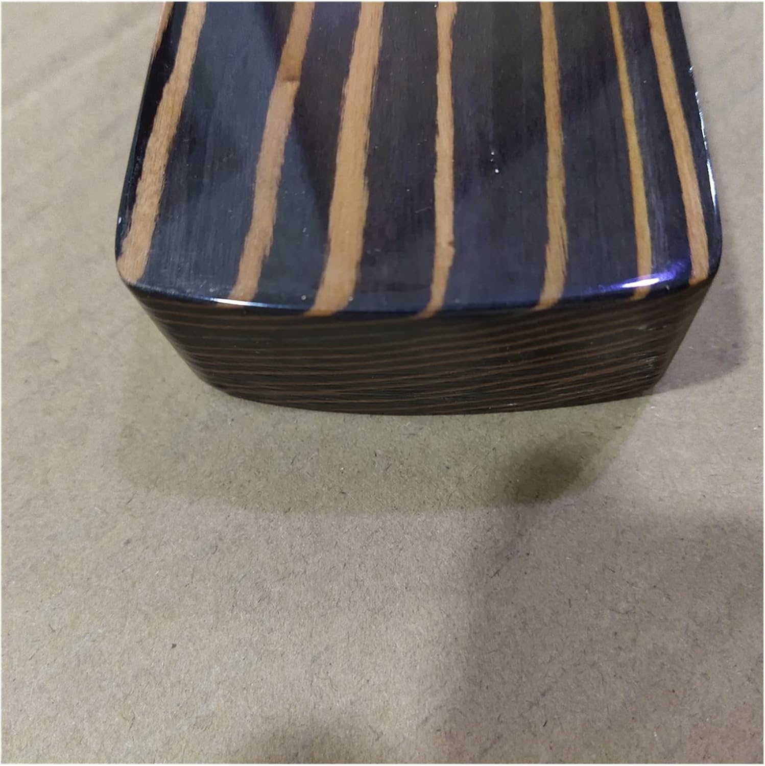 4 String Zebra Wood 20 Frets P Bass Guitar Neck Replacement 34 Inch Electric Guitar Neck