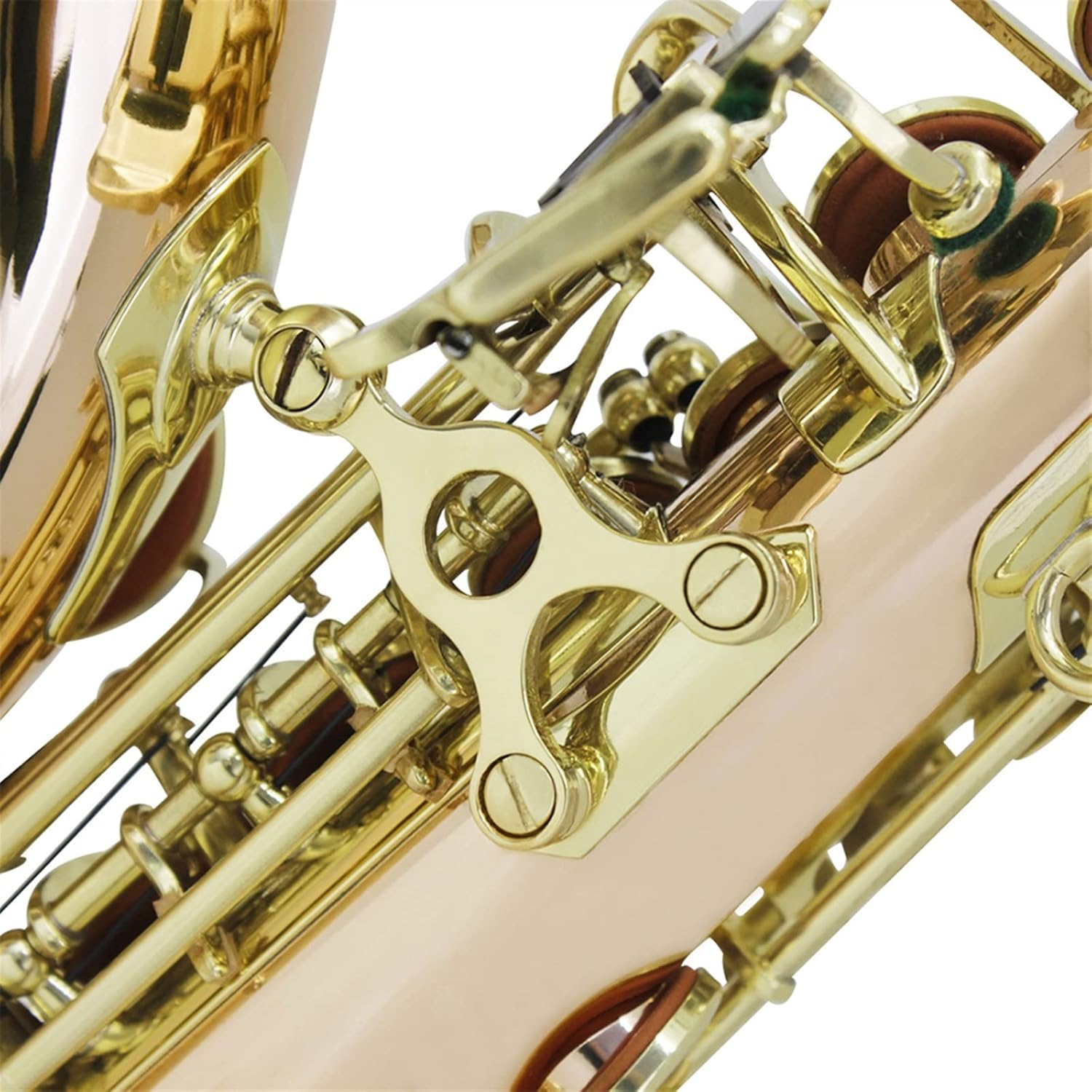 TSTS Saxophone Phosphor Copper Gold-Plated Bb B Flat Woodwind Musical Instrument with Case Brass Sax Full Kit