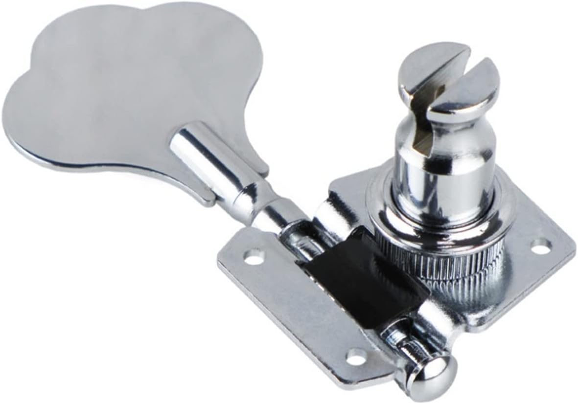 Tuner Machine Head 5 Pcs Bass Machine Heads Tuners 4L1R Tuning Pegs Chrome for 5 Strings Bass Guitar