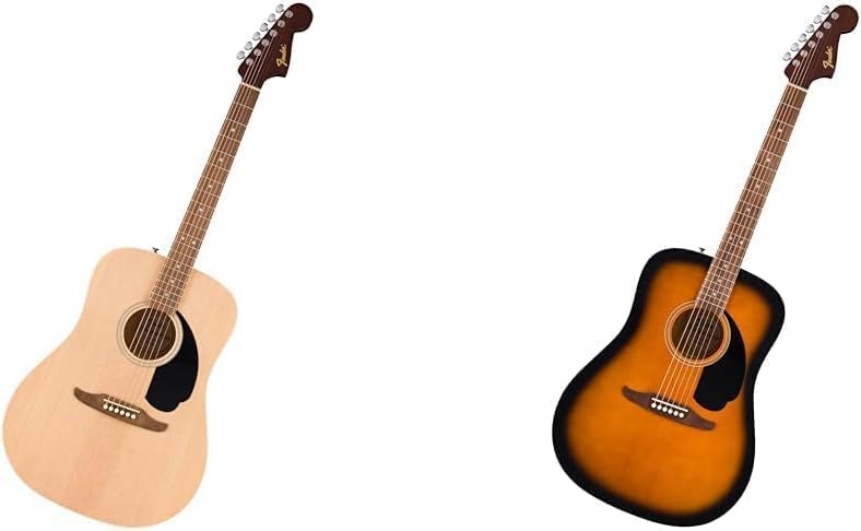 Fender Education Bundle with California Debut Redondo Series Acoustic Guitar (5x), Natural + California Debut Redondo Series Acoustic Guitar (5x), 2-Tone Sunburst