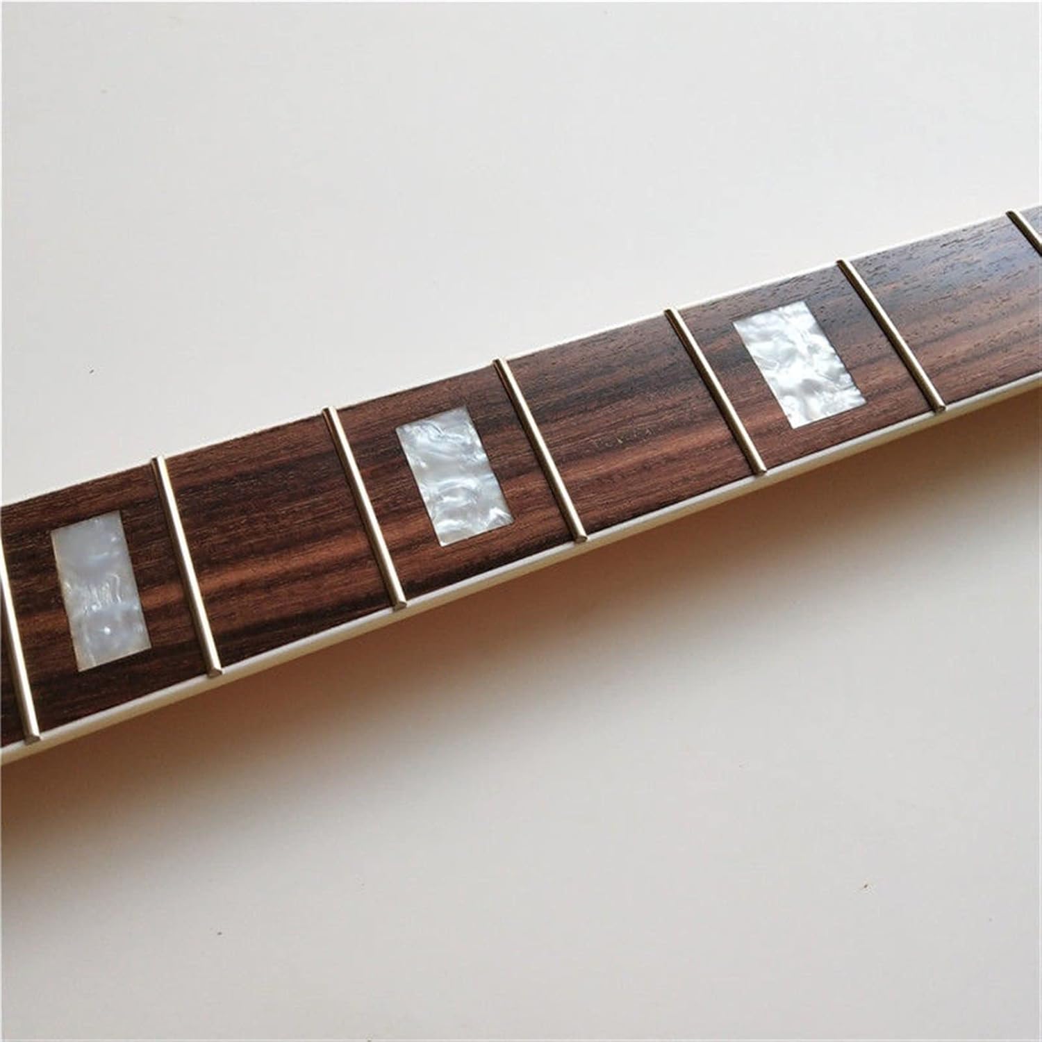 TSTS Maple 20 Frets Bass Guitar Neck Part 4 String Rosewood Fingerboard 34 Inch Yellow Guitar ​Neck Replacement