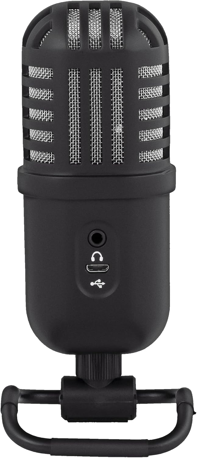 Nady USBee USB Microphone, Computer Condenser Gaming Mic for PC/Laptop, Headphone Output, Volume Control, Plug and Play, LED Mute Button, for Streaming, Podcast, Studio Recording, All Metal