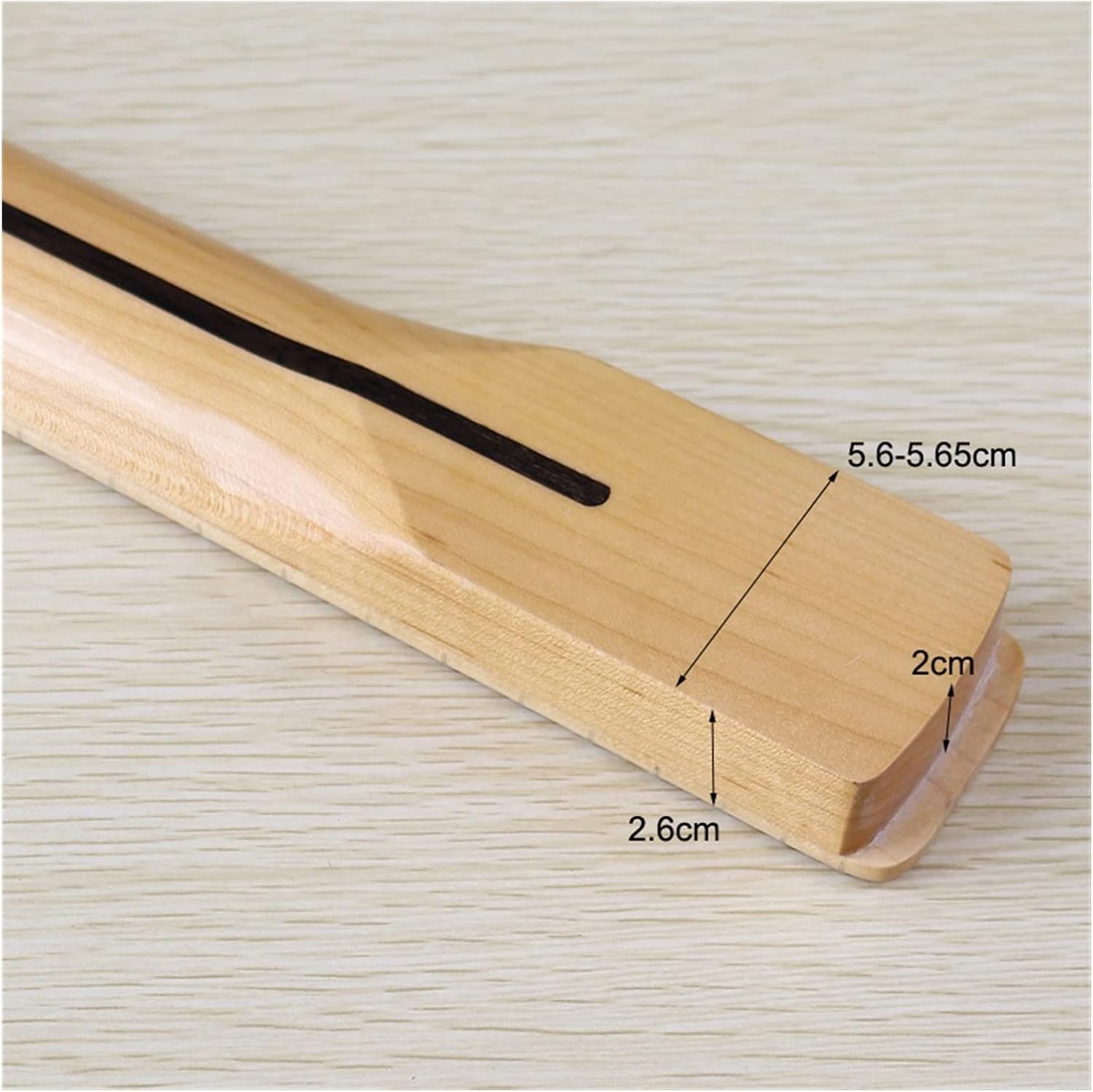 Small Head Guitar Neck Electric Guitar Bow Canadian Maple High Gloss Natural Color Guitar ​Neck Replacement