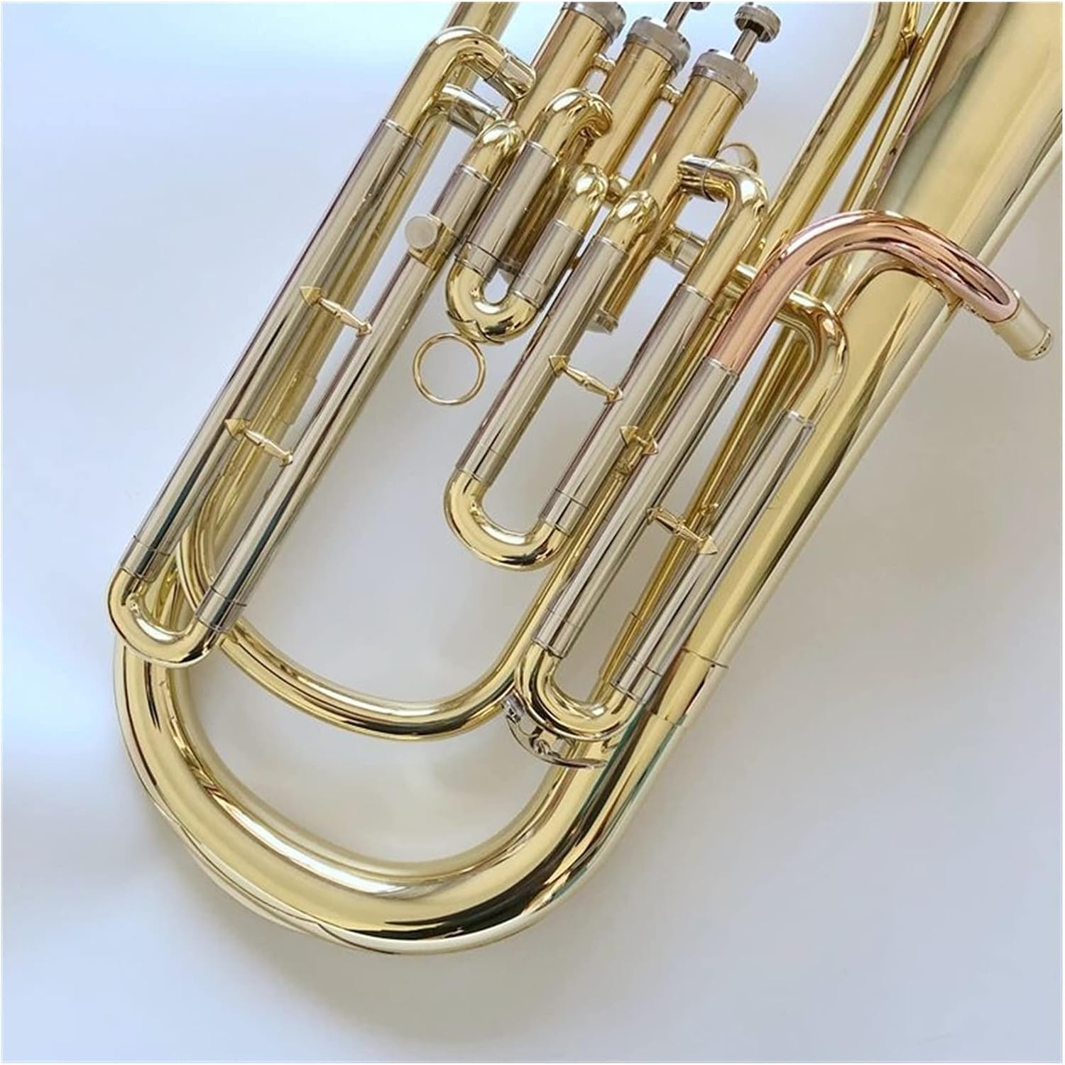 Brass Gold-Plated B-Flat Professional Instrument Trumpet Horn Beginner Trumpet