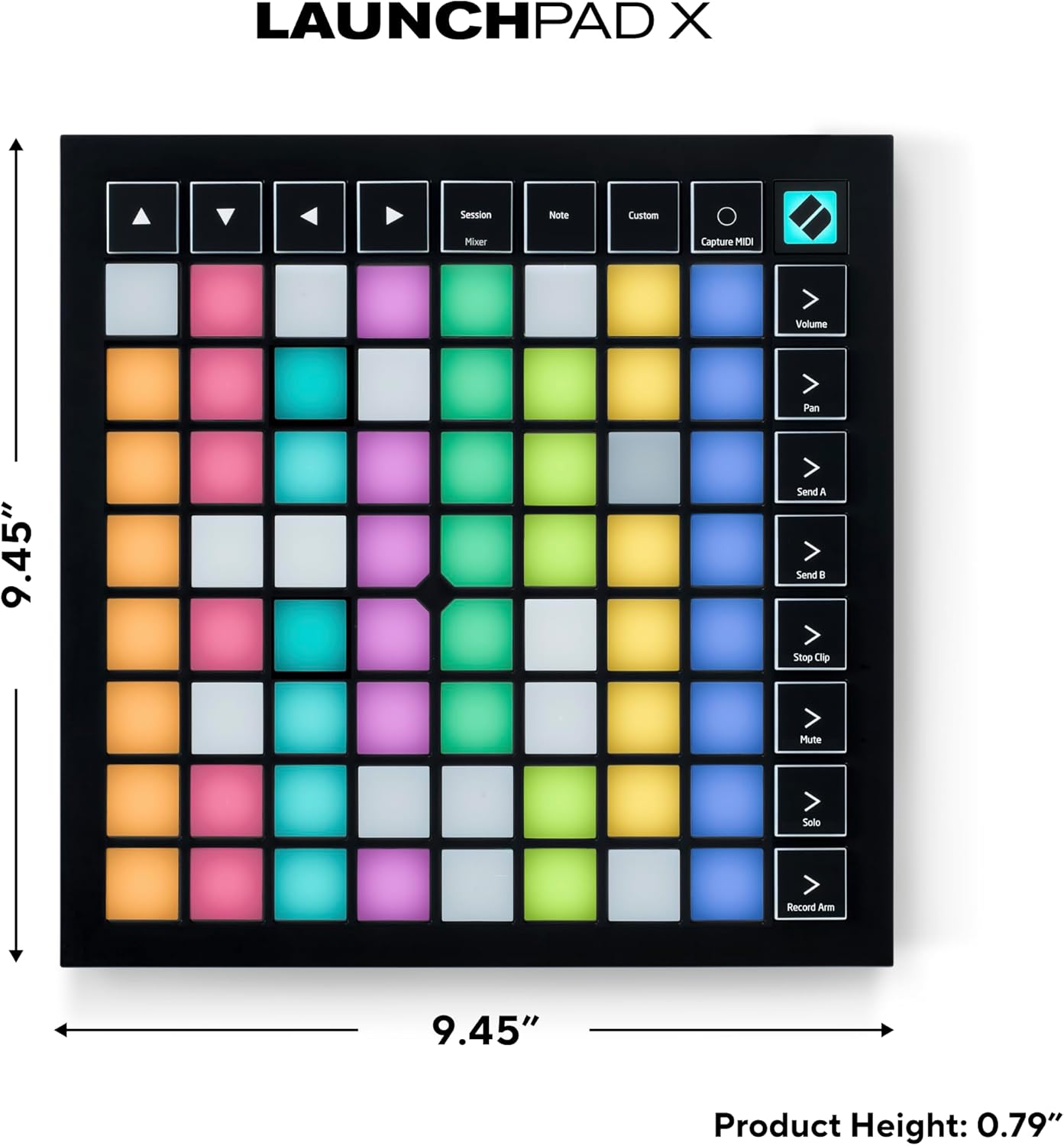 Novation Launchpad X MIDI Grid Controller for Ableton Live/Logic Pro — Easy Controls, Dynamic Note Playing, Scale Modes