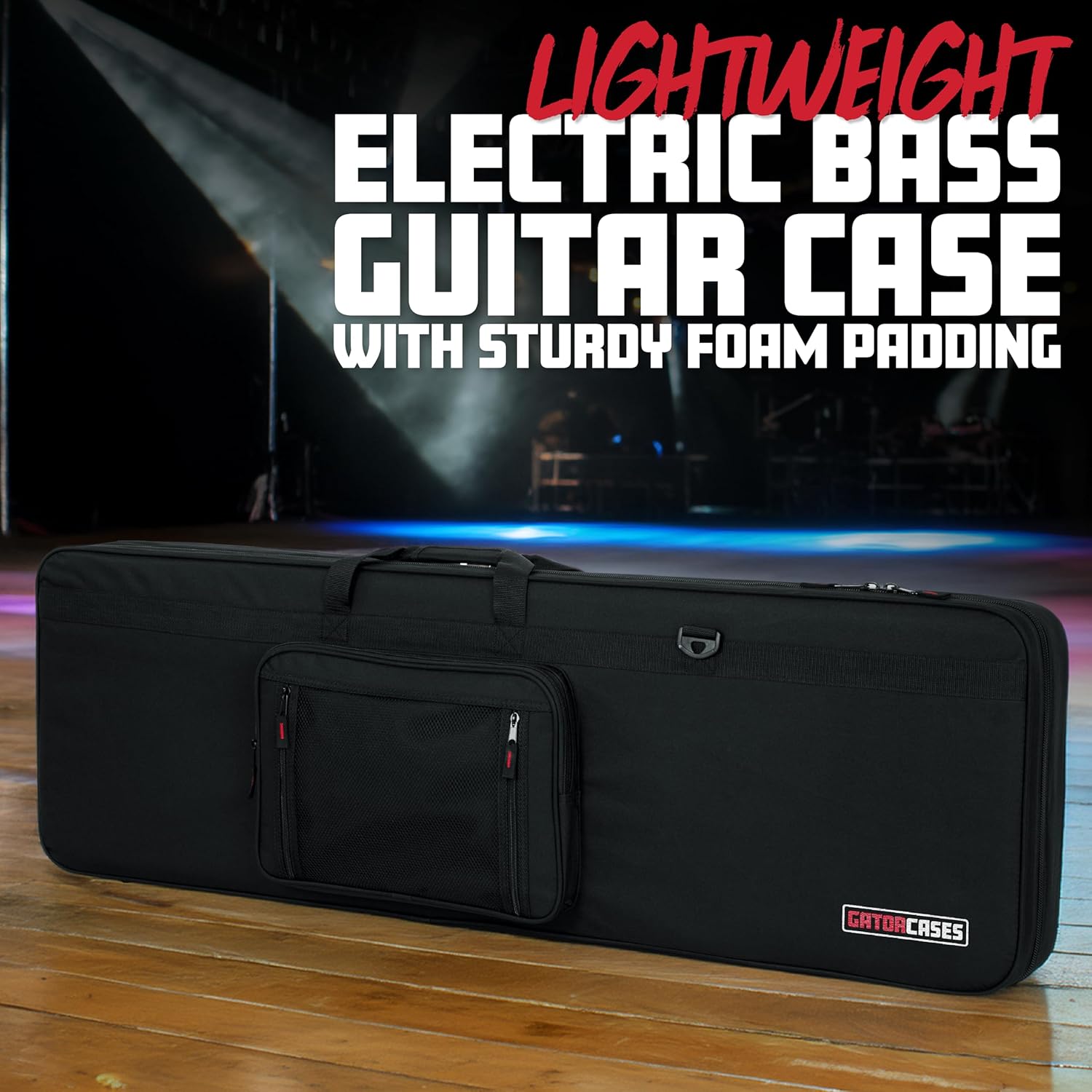 Gator Cases Lightweight Polyfoam Guitar Case for Electric Bass Guitars; (GL-BASS)