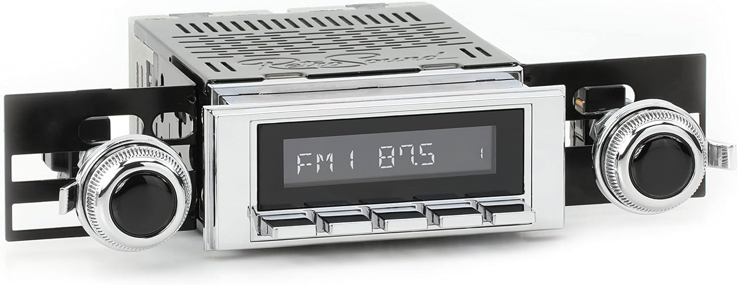 RetroRadio Compatible with 1969 Pontiac Firebird Features Include Bluetooth, AUX, AM/FM LAC-M1-113-53-73PT