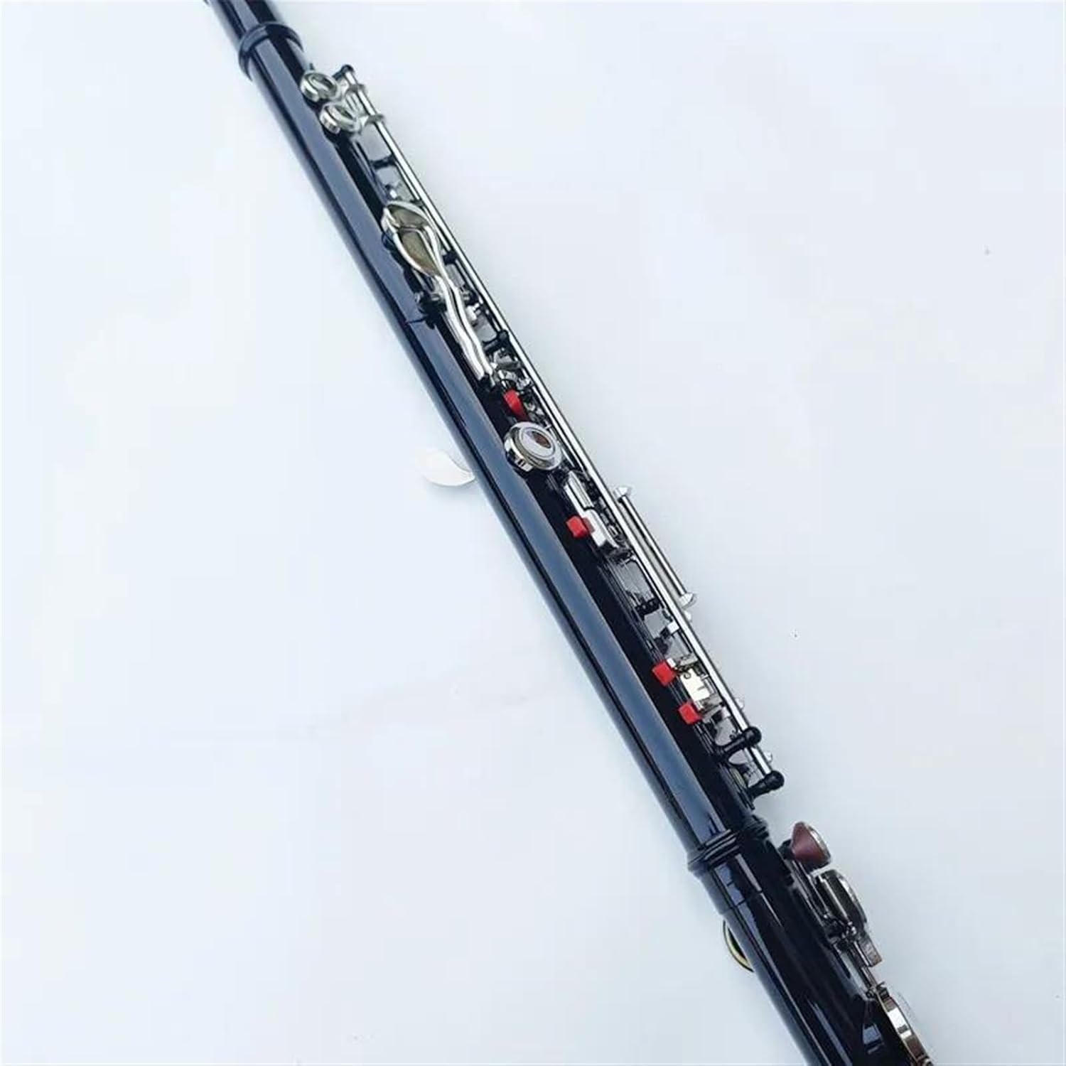 Flute Set Black 16 Closed Hole Flute Woodwind Instrument Plus E Key C Tone Nickel-Plated Keys