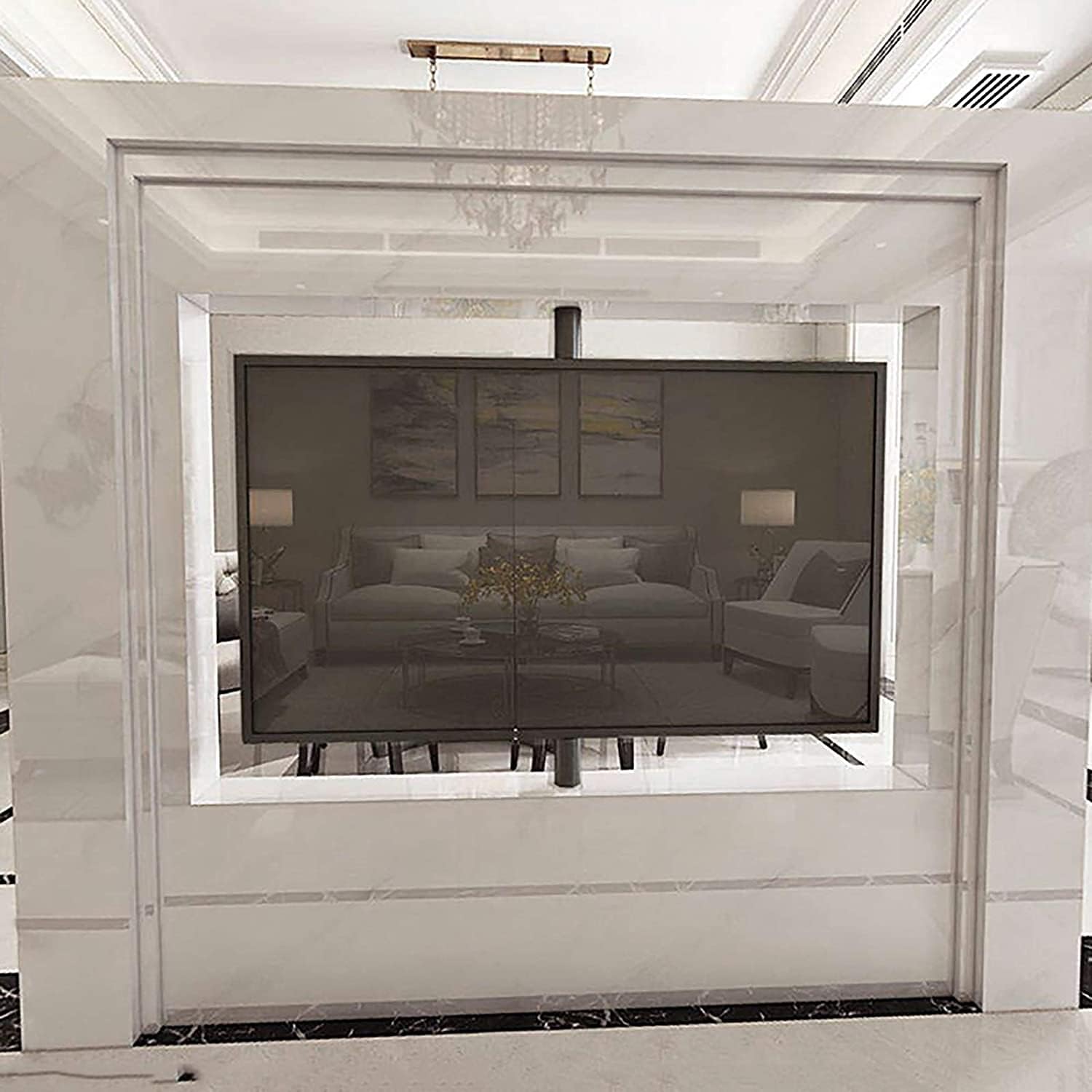 tv Wall Mount Full Motion 360° Rotation TV Stand, Fits 32-55 Inches TV Bracket, with Loading 99 Lbs, Max 400x400mm