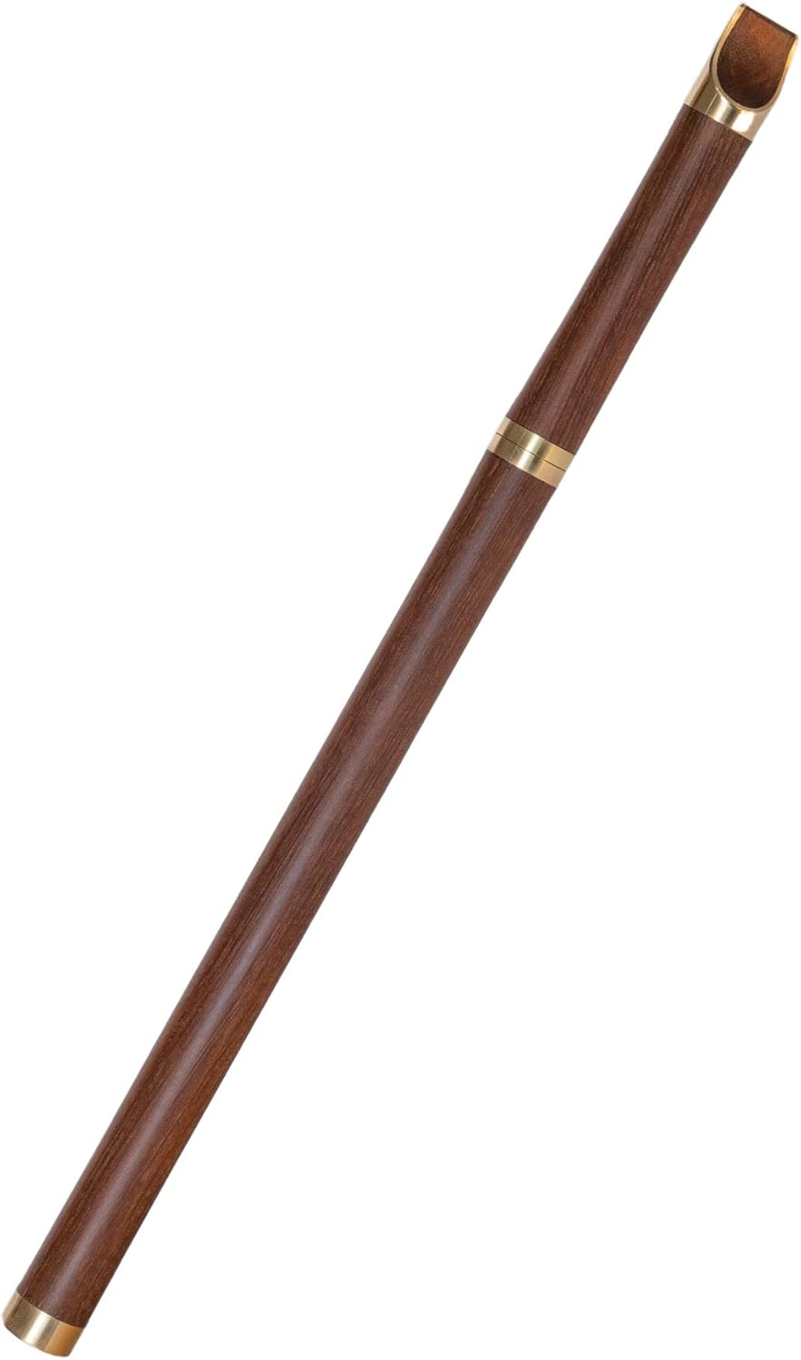 Key of C Wooden Whistle VCC-01 Great Sound Hand Carved Stabilized Wood Traditional Folk Wind Instrument Flute Orchestra Unique Woodwind Handmade Brown Wood