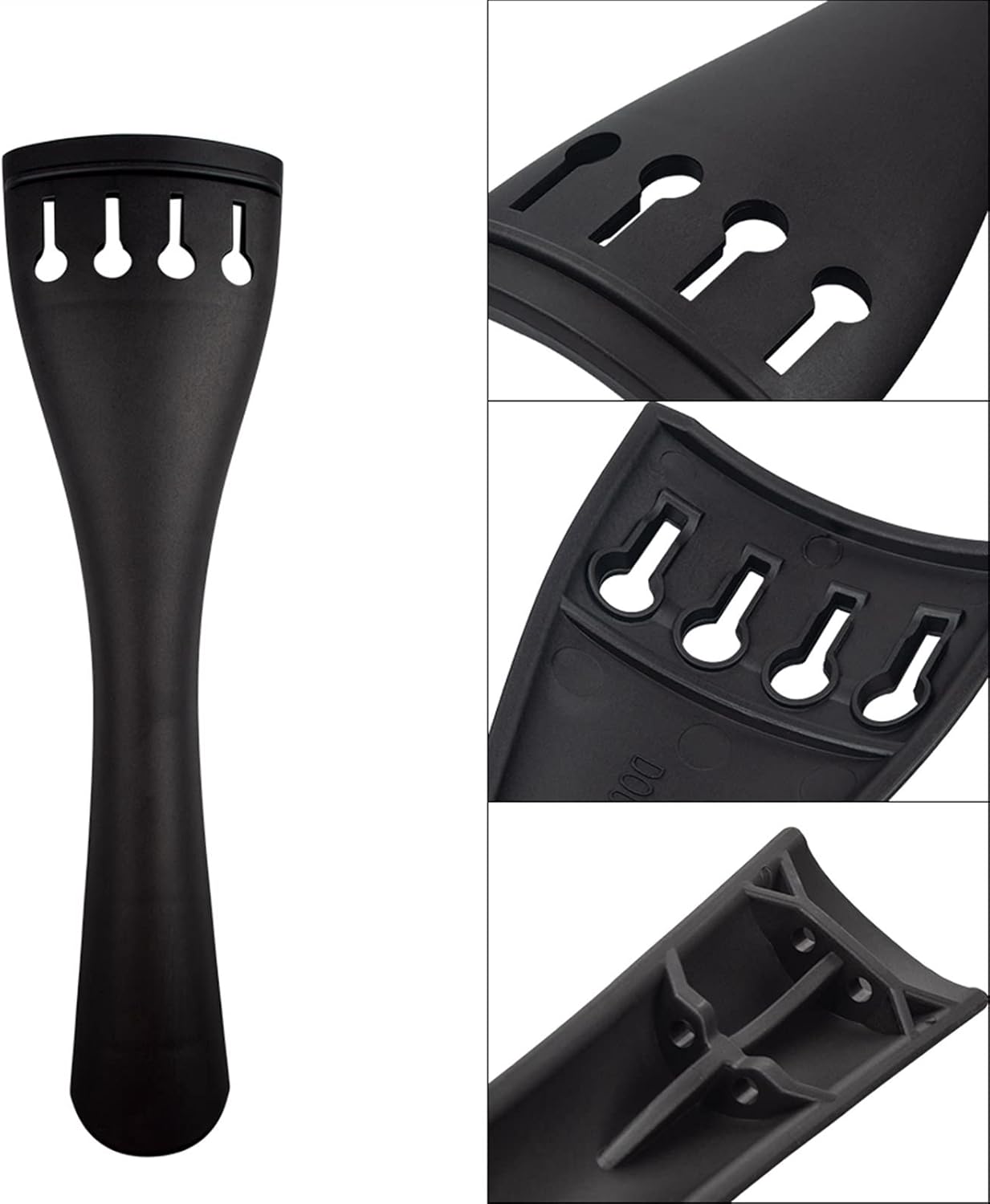 Violin Acessories Parts 1PC Upright Double Bass Tailpiece Composite Material Bass Parts for 3/4 4/4 1/2 1/4 Bass Use (Color : 4/4)
