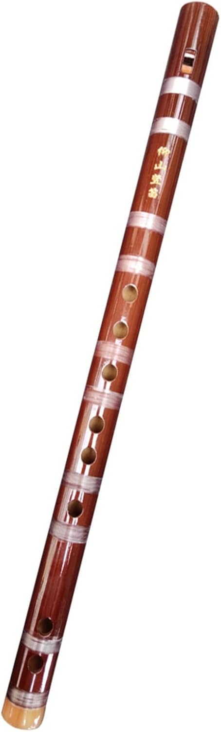 TSTS Chinese Bamboo Flute Professional Brown Bamboo Flute Piccolo 6-Hole Recorder Children Beginner Adult Woodwind Instrument (Color : C)