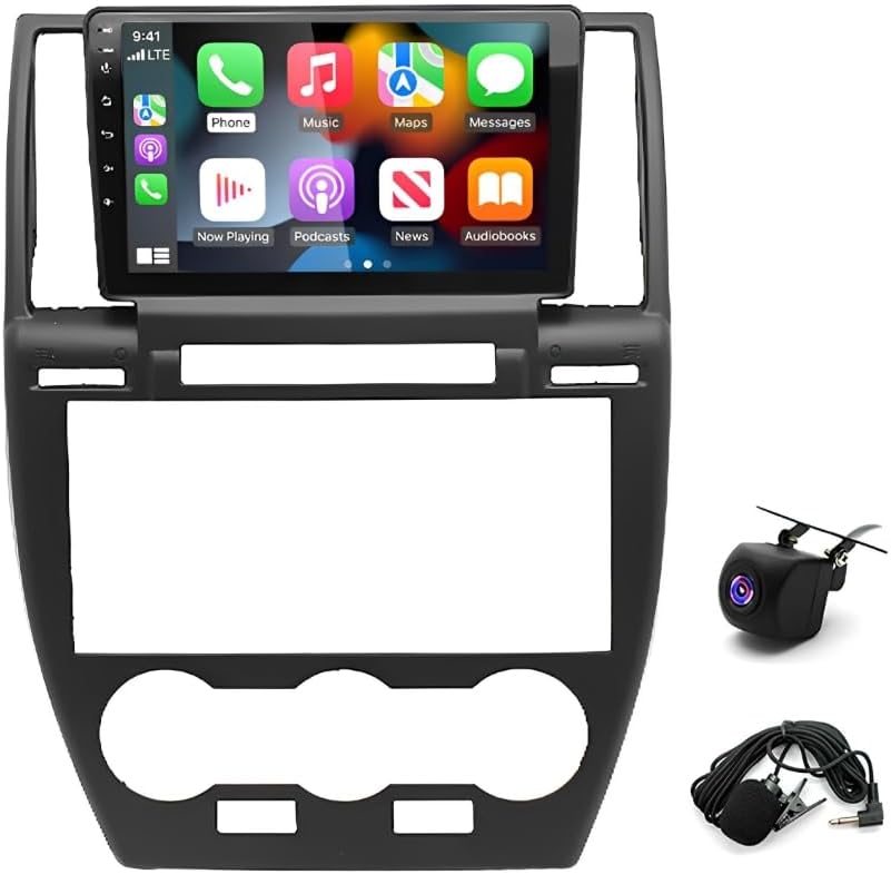 9 Inches IPS Car Stereo Radio for Land Rover Freelander 2 LR2 2007-2012,Built-in CarPlay &Android Auto Stereo,Support WiFi GPS Bluetooth AHD Backup Camera Mic,SWC/AV in/FM/AM Radio Receiver
