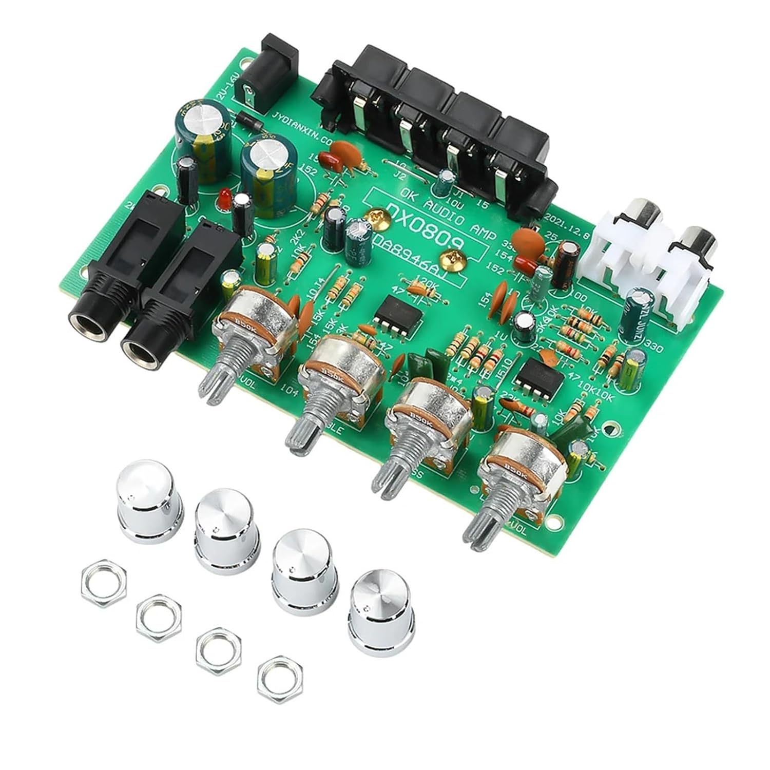 40W*2 Digital Sound Amplifier Board TDA8944/TDA8946 40W+40W 2.0 Channel Audio AMP Module Home Theater Amplifiers(with knob)