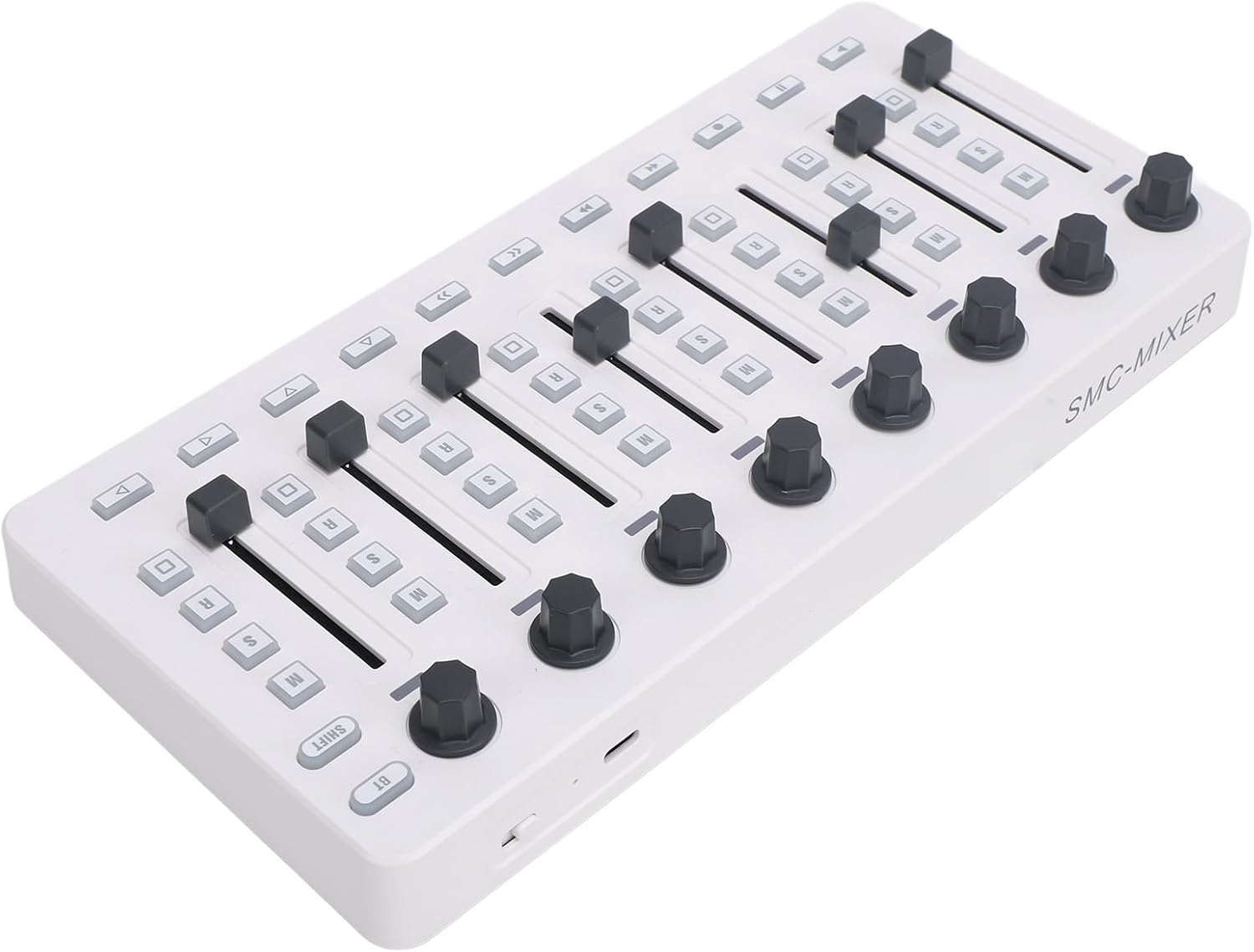 MIDI Controller Mixer Portable with 8 Push Buttons 43 Control Keys 8 Knobs for Digital Sound Workstations Easy Control