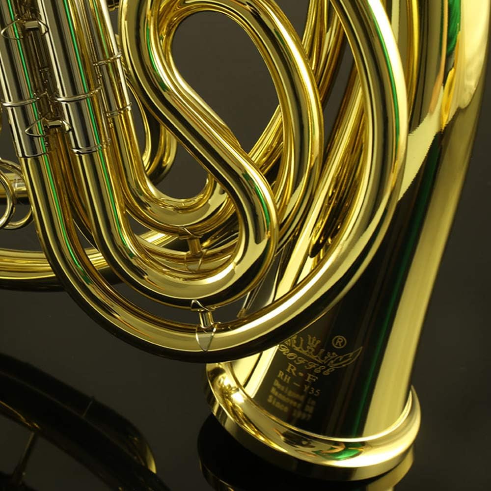 Y35 Symphony Orchestra Brass Gold Lacquer F Tone Bb 4 Key Double French Horn