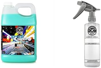Chemical Guys CWS_801 After Wash Sprayable Gloss Boosting Car Wash Drying Aid (Helps Reduce Water Spots), 1 Gal. with 16 oz. Spray Bottle (2 Item Bundle)