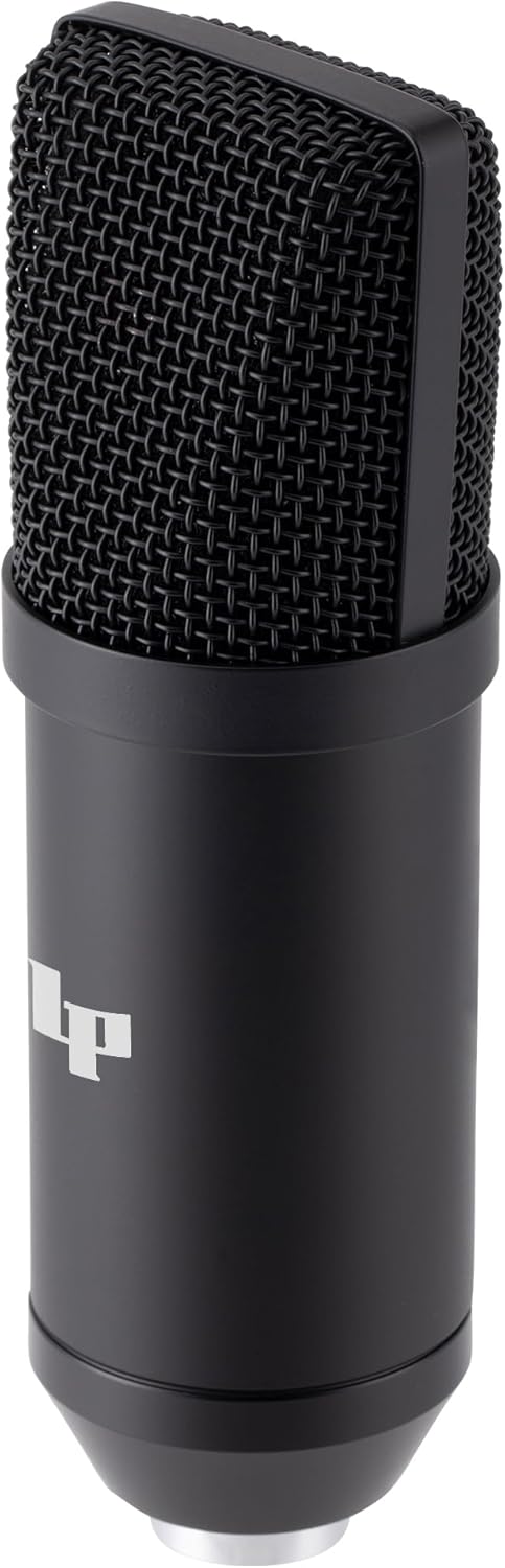 LyxPro Cardioid Condenser Microphone Complete Kit for Studio Recording, Vocals, Podcasting with Shockmounts, XLR Cables and Floor Stands Compatible with Most Audio Interfaces, Mixers, or RODECaster