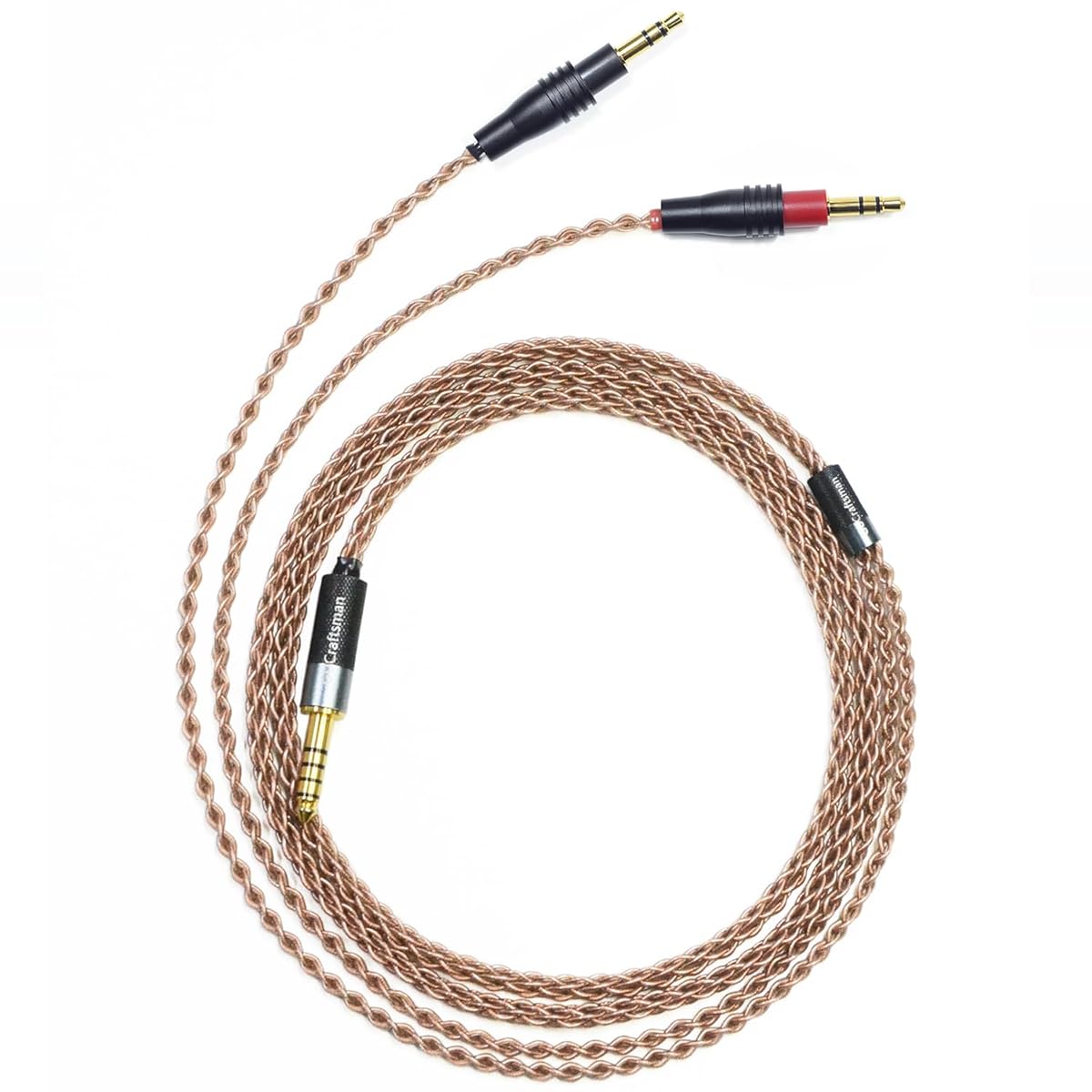 6N Single Crystal Copper Upgraded Headphone Cable, 4.4mm 3.5mm 4-Pin XLR Replacement Cable for TAGO Studio T3-01 T3-01-MD T3-03 (2.5mm Plug)