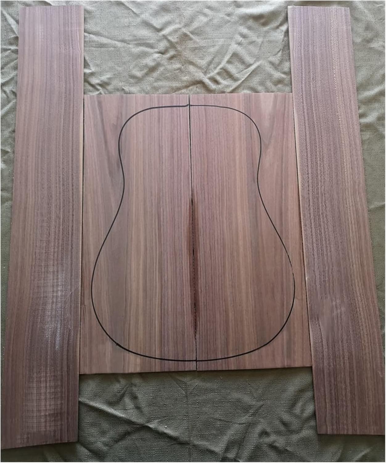 1 Set Guitar Back and Side Kit 41inch Guitar Panel Guitarra Making Material DIY Guitar Kit (Color : 9)