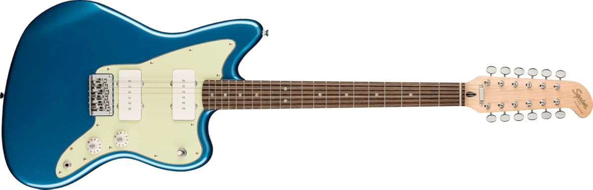 Fender Paranormal Jazzmaster XII, Laurel Fingerboard, Mint Pickguard, Lake Placid Blue