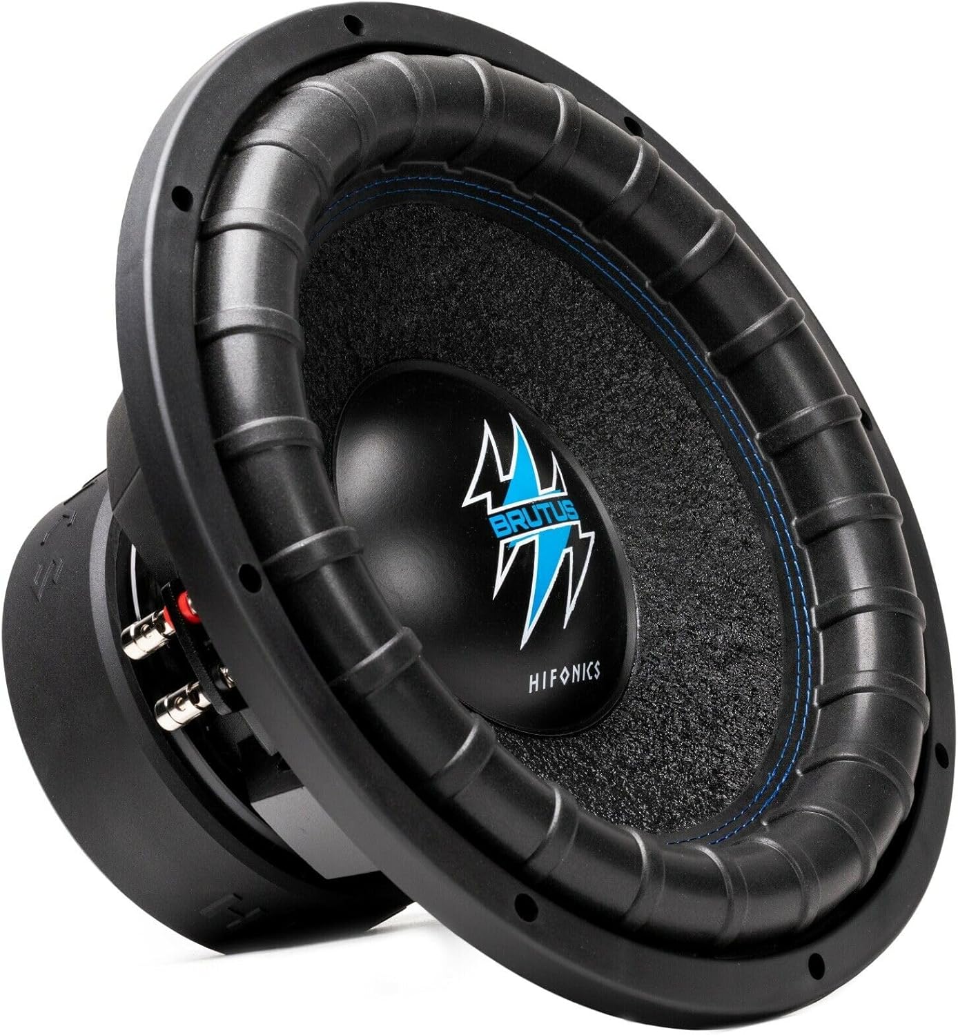 Hifonics BRW15D4 3000 Watts 15 Inch Brutus Car Audio Subwoofer with Heavy Gauge, Powder Coated, Aluminum Die-Cast Basket, Dual 70 Oz Magnet, 3 Inches Voice Coil - Dual 4 Ohm - 15 in