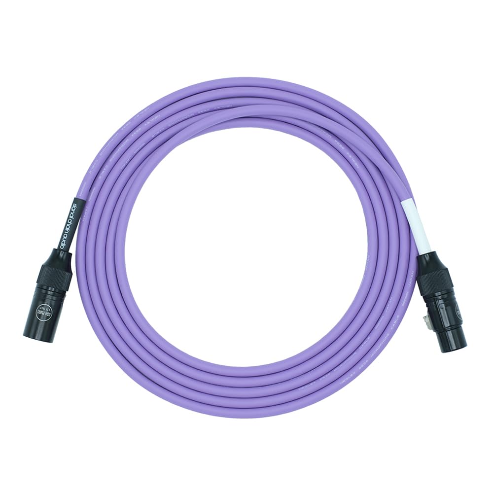 The Microphone Cable, 20ft, Purple