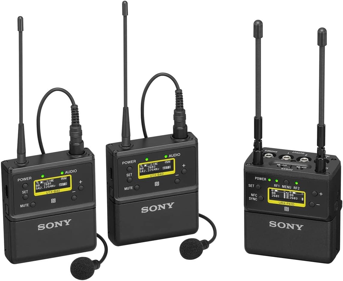Sony UWP-D Dual Channel Receiver and Bodypack Package