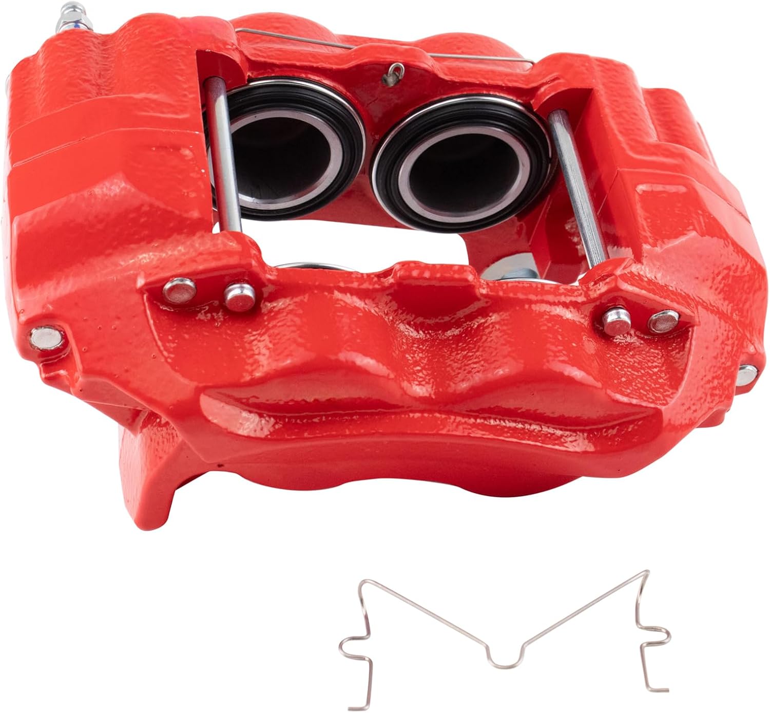 TRQ Front Right Brake Caliper Performance Red Passenger Side Compatible with 2001-2003 Toyota Sequoia 2000-2003 Tundra