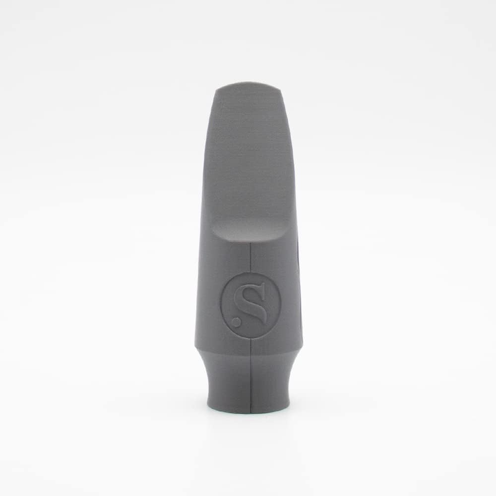 Syos Alto Saxophone Mouthpiece, Smoky Model, Improve the Sound of your Alto Sax with this Easy-To-Play, Dark and Warm Alto Mouthpiece (6 - Anthracite Gray, 6)
