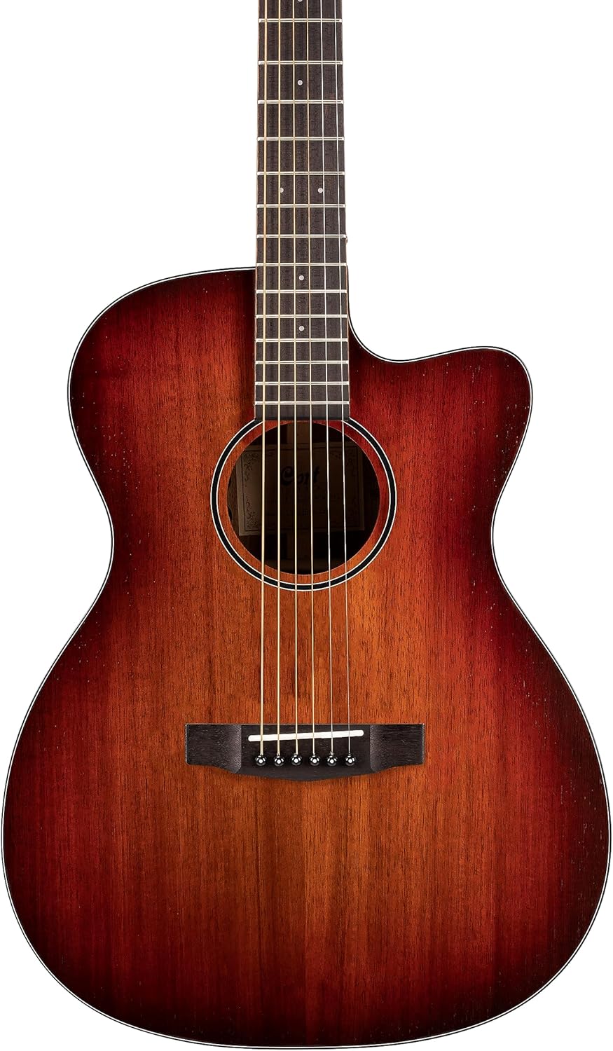 Cort 6 String Acoustic-Electric Guitar, Right, Open Pore Light Burst, Full (COREOCOPLB)