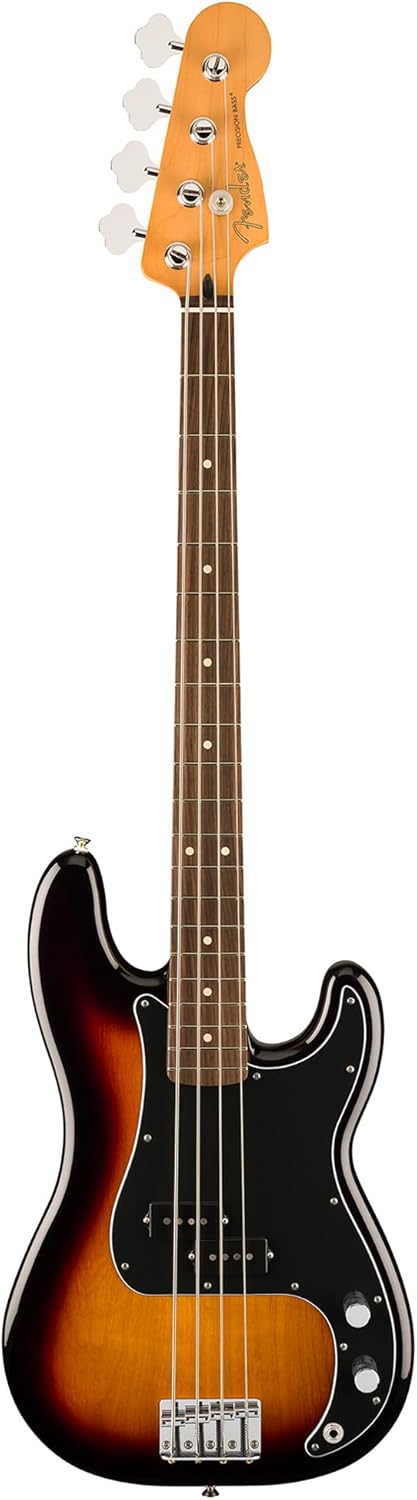 Fender Player II Precision Bass - 3-Color Sunburst Bundle with Gig Bag, Strap, Cable, 3-Pack Picks and Guitar Cleaning Kit