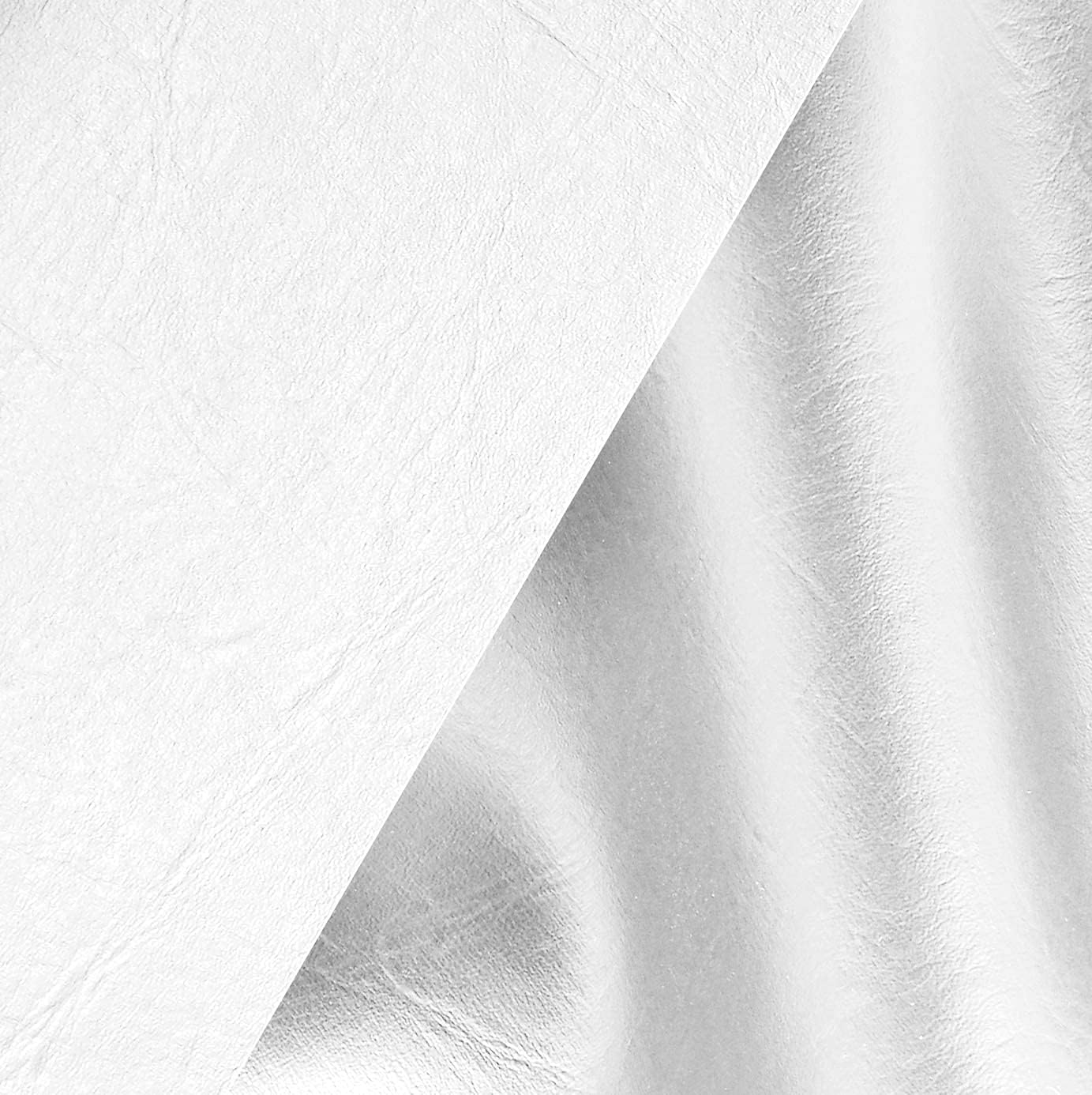VViViD White Weatherproof Faux Leather Finish Marine Vinyl Fabric (20ft x 54