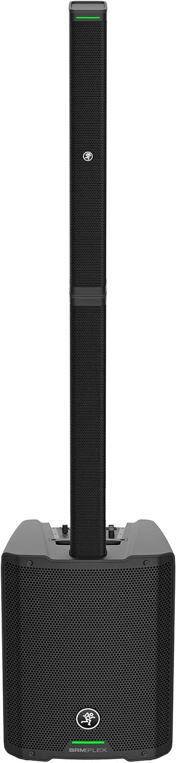 Audiosavings Bundle:(1) Mackie SRM-Flex 1300w Portable Line Array DJ Speaker PA System w/Sub+Carry Bag Bundle with (1) Rockville GigMate DJ/Musician Aluminum Trolley Transport Hand Truck (Items 2)