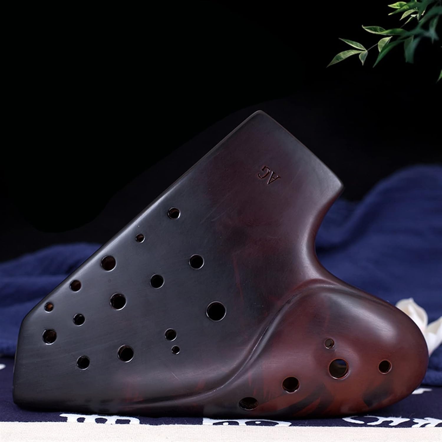 TSTS Students and Beginners Three-Pipe Ocarina Smoked Alto G-Tone Professional Playing Wind Instrument Children Ocarina