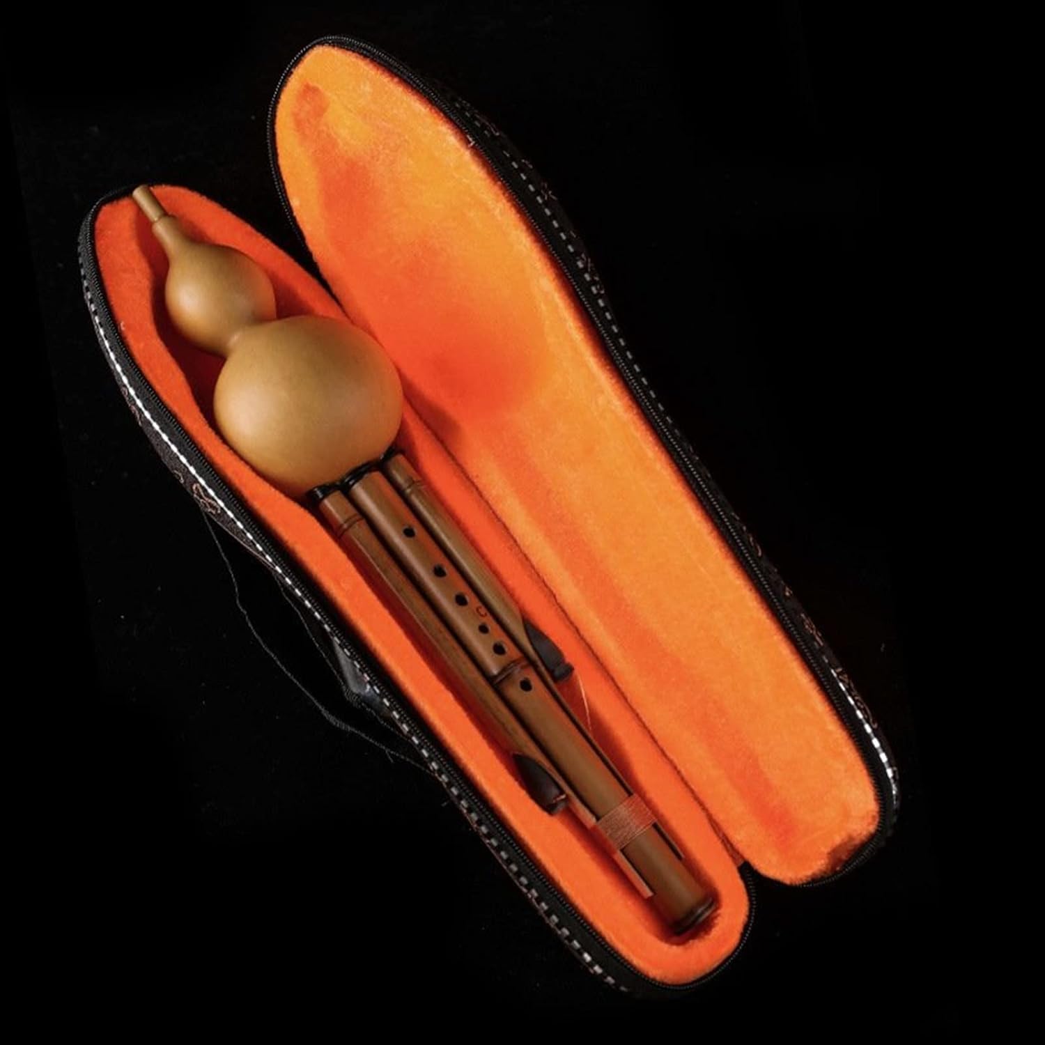 FLFL Hulusi Seven-Hole Cucurbit Flute Playing Type Handmade Hulusi (Color : D-Tune)