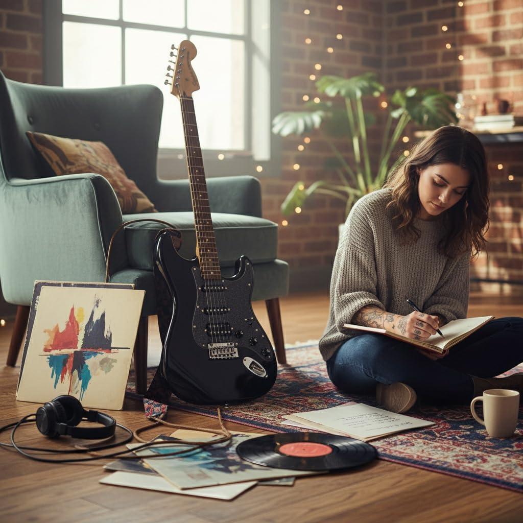 Fender Squier Affinity Series HSS Stratocaster with Laurel FB - Metallic Black