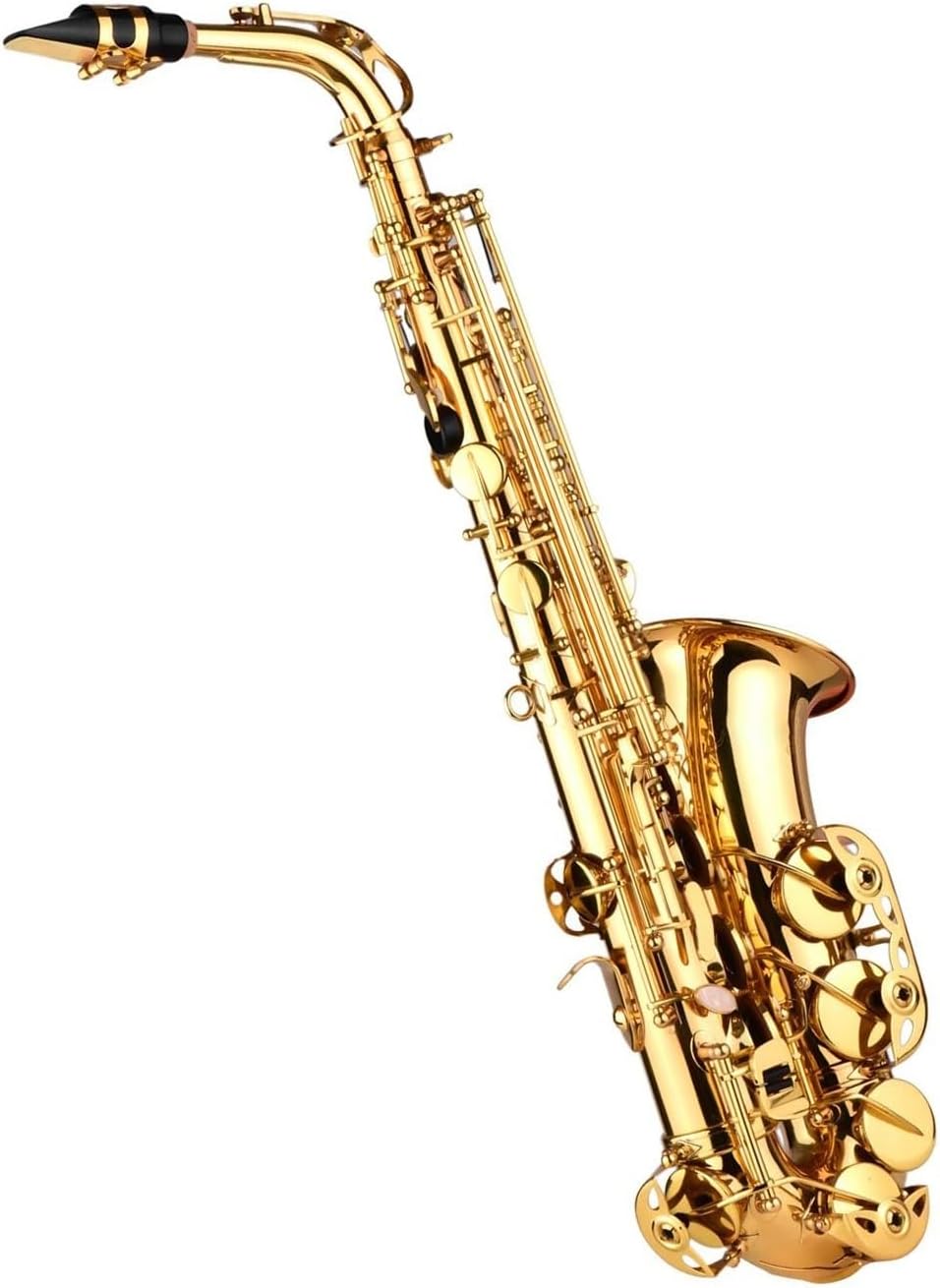 Eb Alto Saxophone Brass Lacquered Alto Sax Wind Instrument With A Complete Set