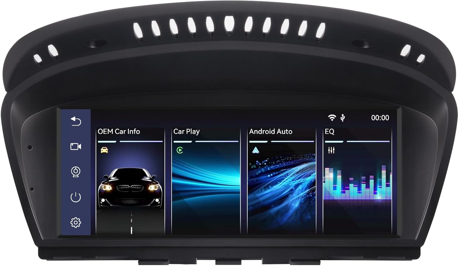 Fast Boot Linux Car Stereo Compatible with BMW 3/5 Series E60 E61 E90 E91 E92 (2008-2013) CIC iDrive Upgrade Bluetooth/Wireless CarPlay/Android Auto | Retains OEM Controls