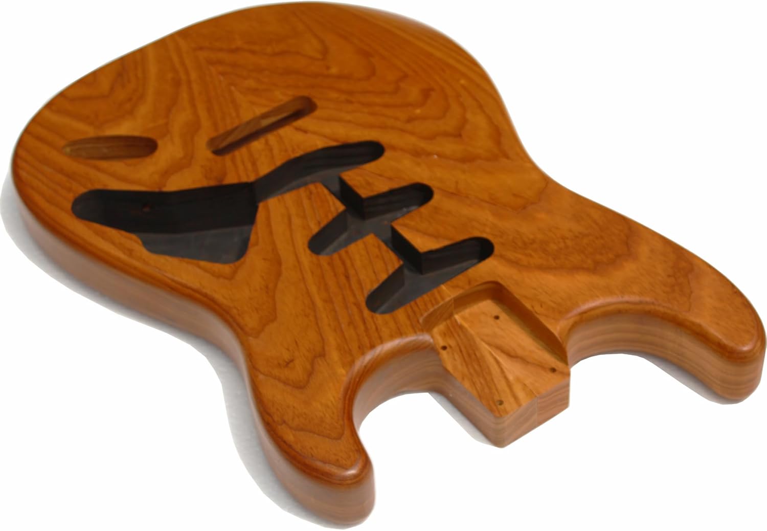 Strat Electric Guitar Body Vintage, 2Pcs SSS Roasted Swamp Ash Wood Body for ST Electric Guitar