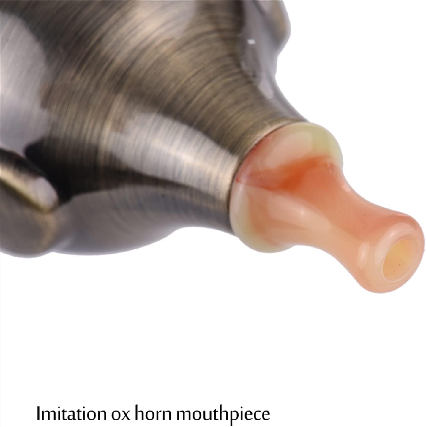 FLFL Hulusi Chinese Hulusi Bamboo C Key Flute Woodwind Instrument Aluminum Material Copper Plated