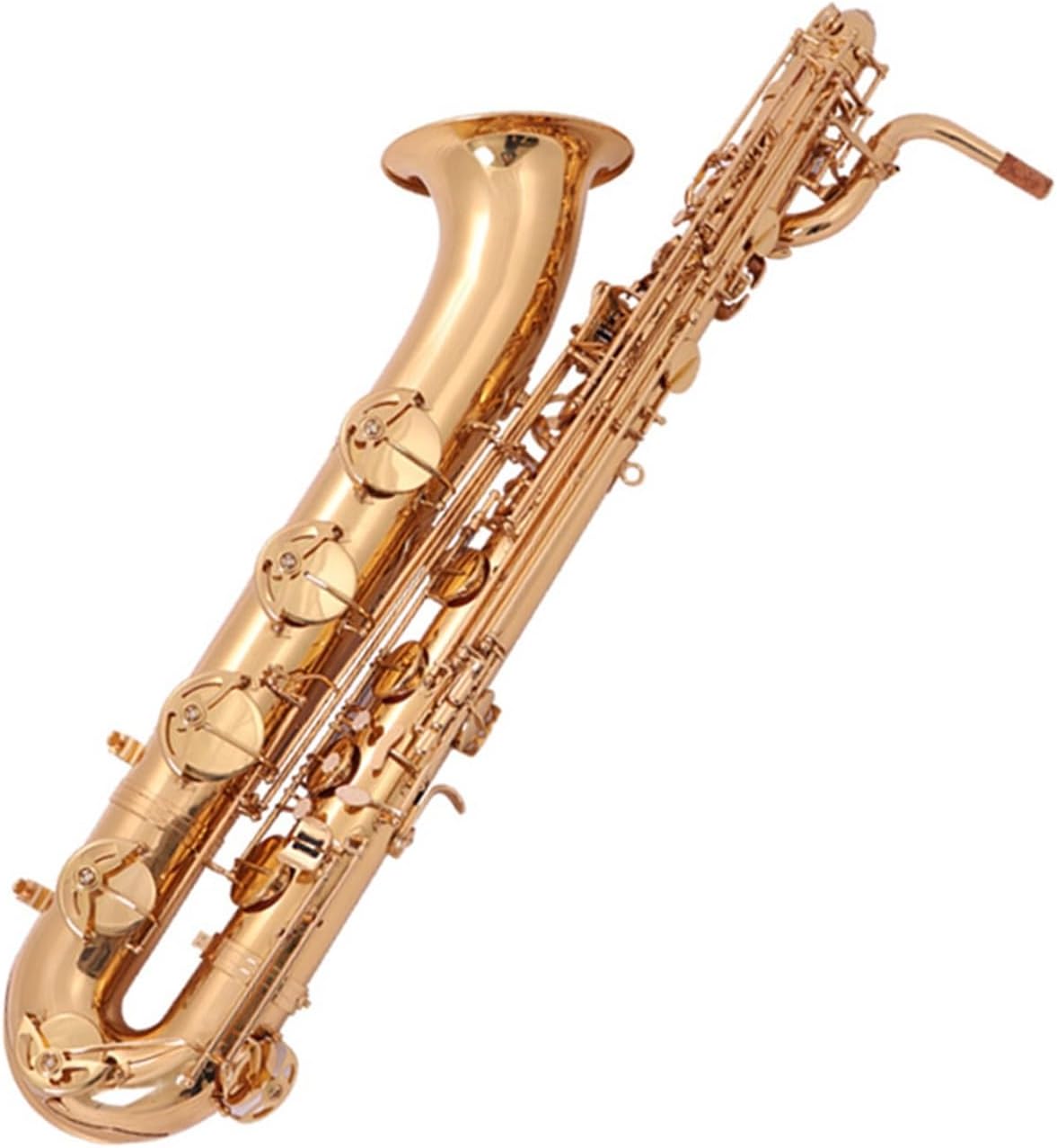VBDEFRT Bass Saxophone Wind Instrument E Flat Professional Bass Saxophone