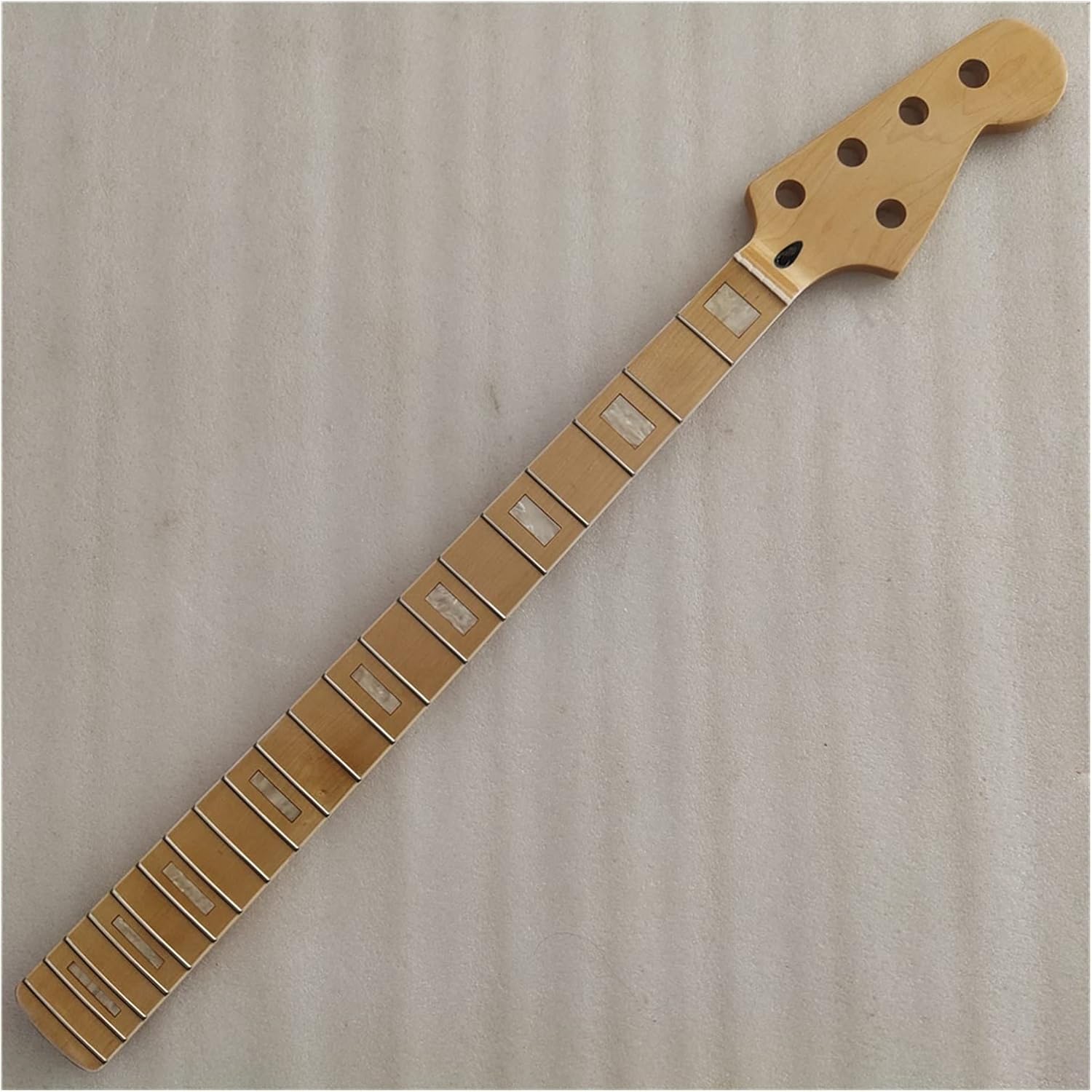 5 String Maple 20 Frets Bass Guitar Neck Part Maple Fingerboard Real Inlay 34 Inch Electric Guitar Neck
