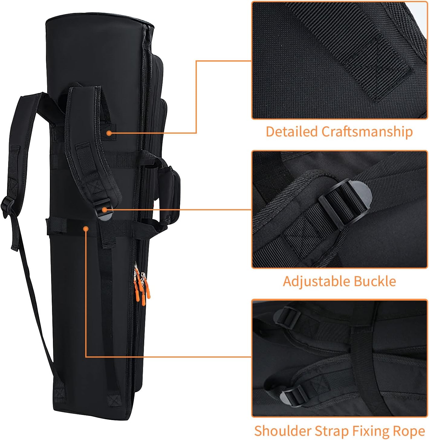 Trombone Case Gig Bag - Tenor Bass Trombone Protect Backpack Carry Bag - Water-proof Oxford Cloth 16mm Cotton Padded Trombone Accessories(36in)