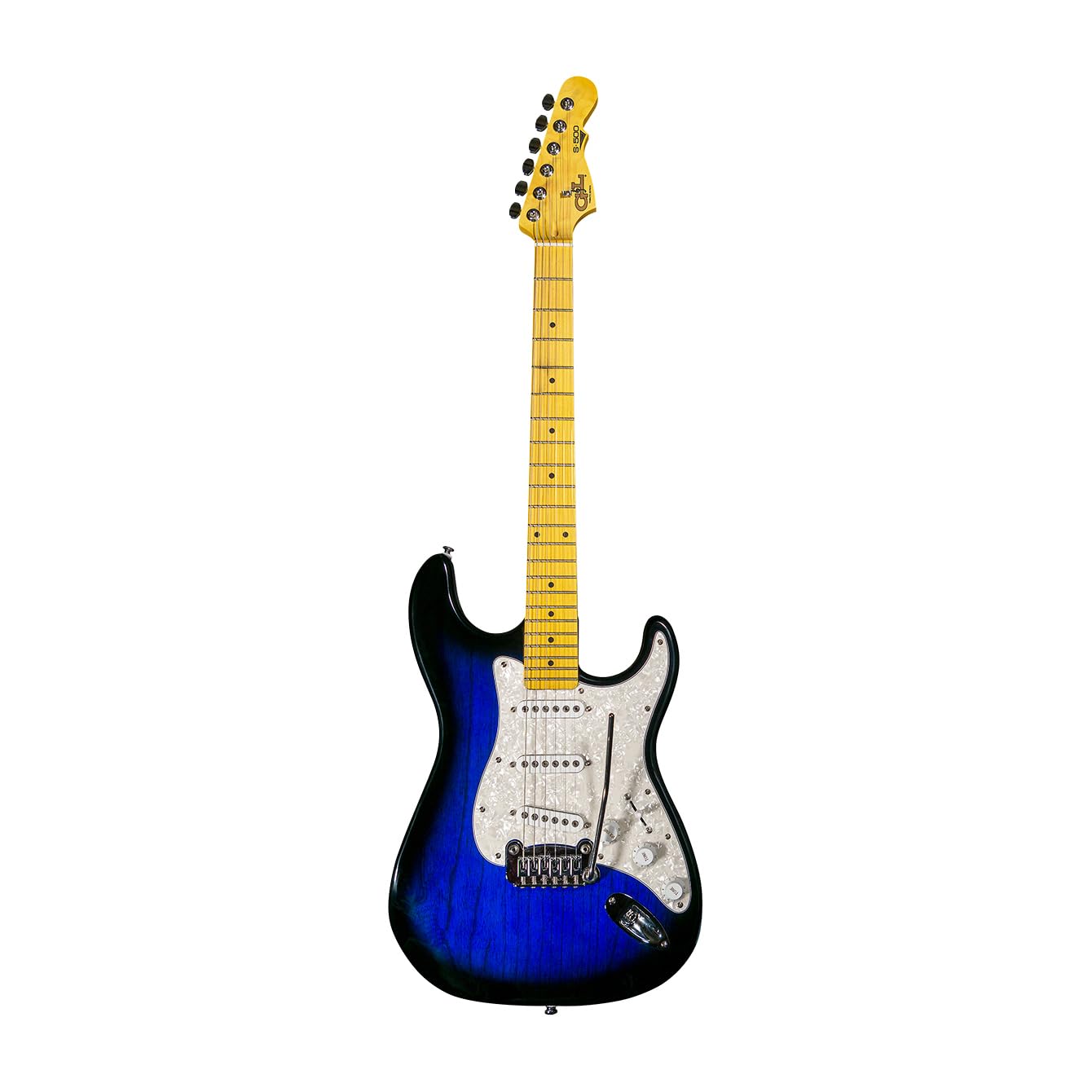 GnL Tribute S-500 Electric Guitar, Blueburst
