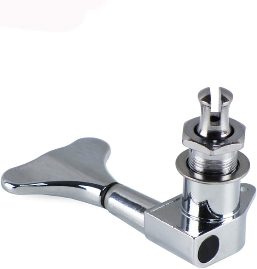 5pcs Sealed Electric Bass Tuning Pegs Keys Machine Heads Tuners 2L3R for 5 String Bass Guitar Machine Head Tuners (Color : Chrome)