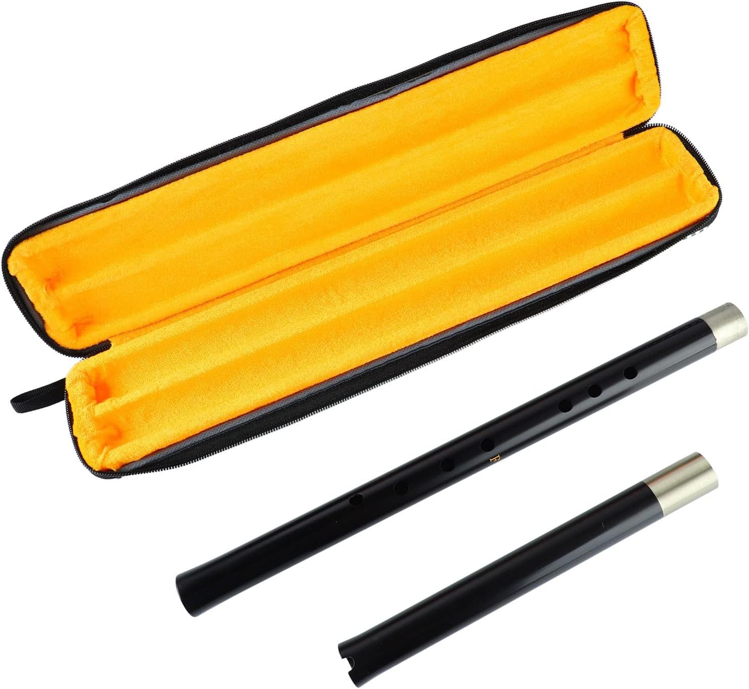 8 Hole Vertical Flute Rosewood Traditional Professional Woodwind Musical Instrument for Classical Music Performances (F Key)